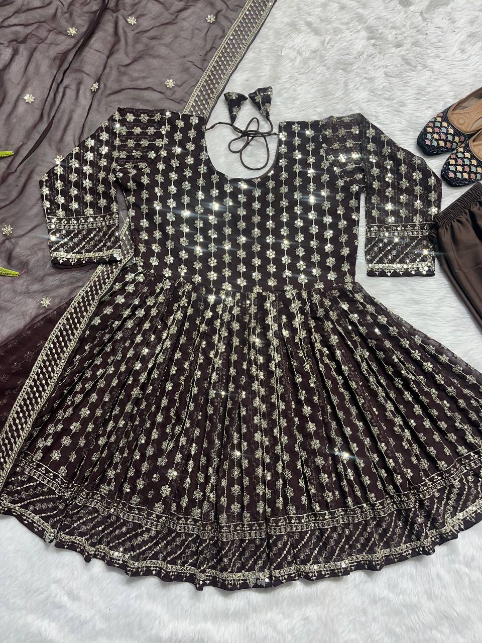 Designer Party Wear Look Top , Pant Style And Dupatta