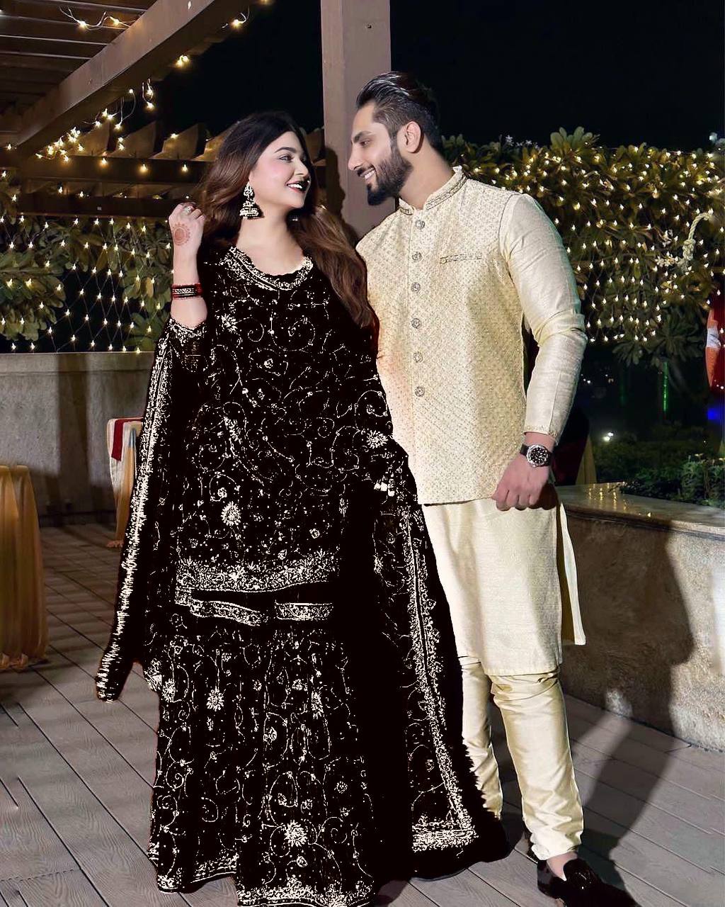 पार्टी वियर लुक: दुपट्टे के साथ टॉप और बॉटम में खूबसूरत दिखें