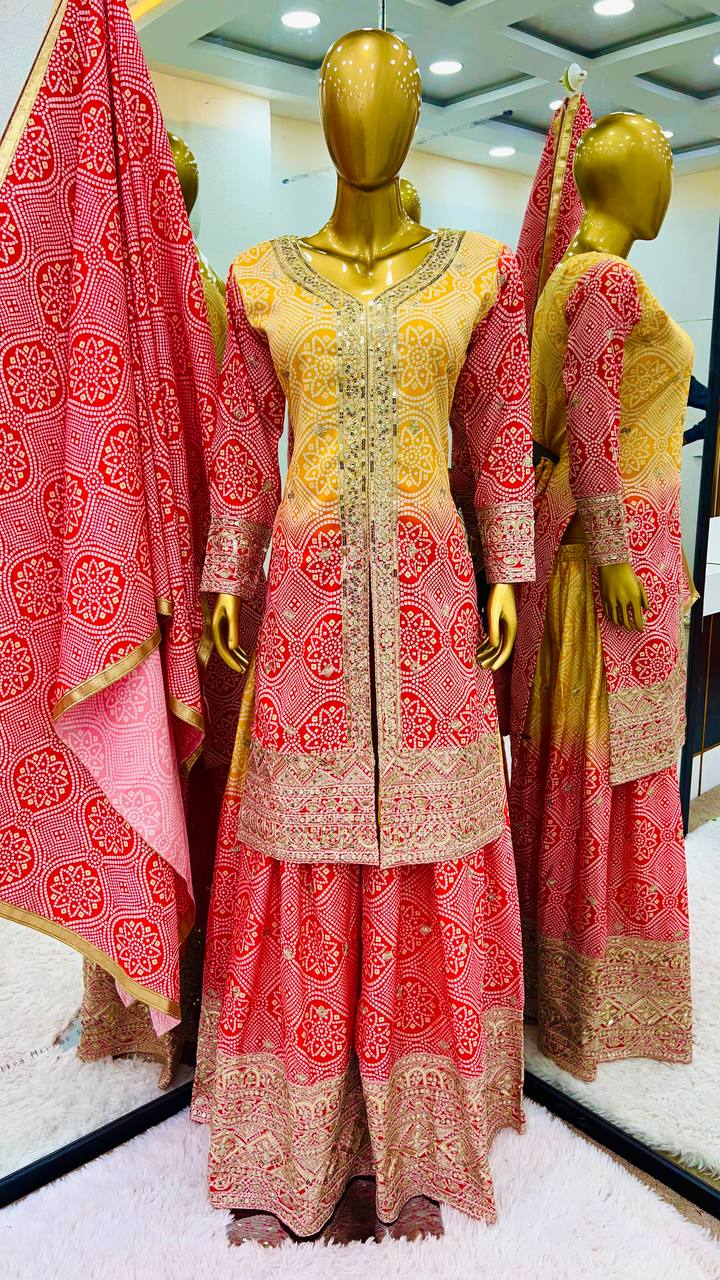 Beautiful Top-Bottom And Dupatta With Beautiful Digital Print