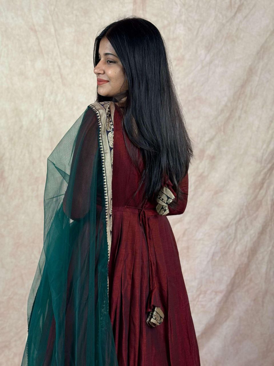 Party Wear Look Beautiful Gown And Dupatta