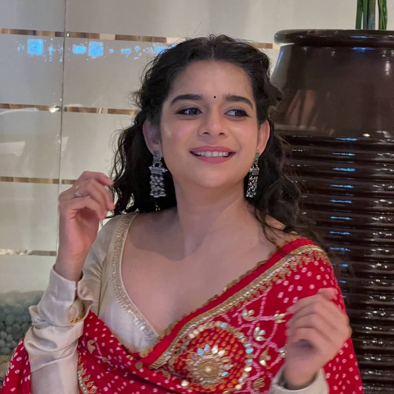 Party Wear Look Designer Gown-Bottom And Dupatta With Lace Border