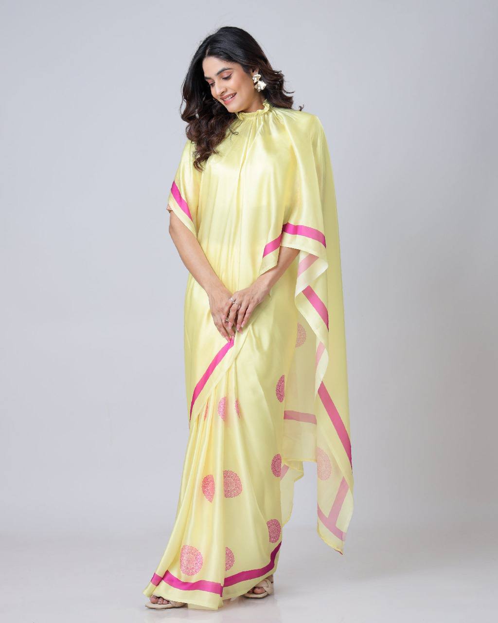 Trending Free Hand Ready To Wear Saree