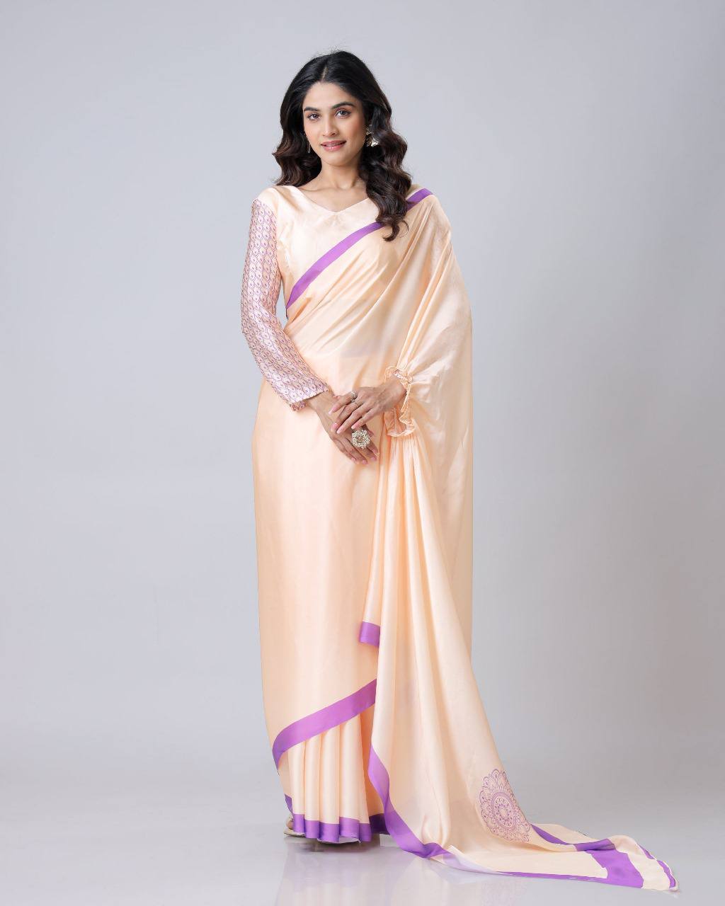 Trending Free Hand Ready To Wear Saree