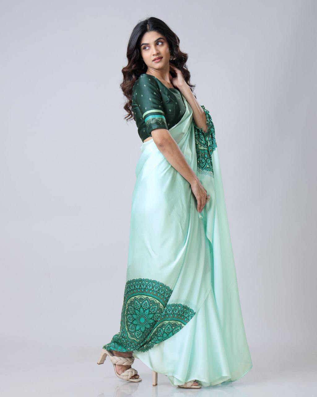 Trending Free Hand Ready To Wear Saree