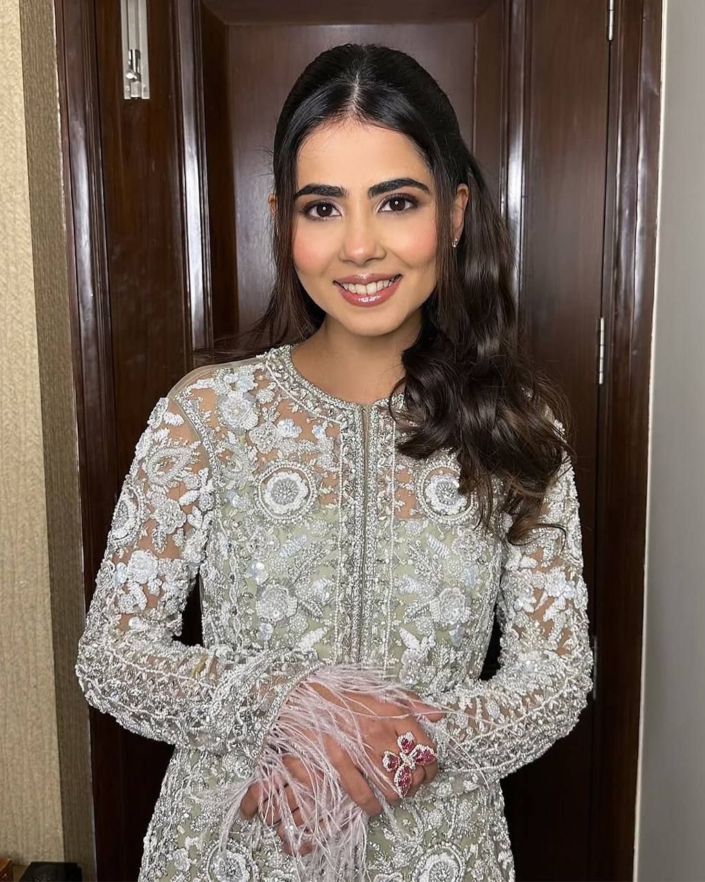 डिज़ाइनर पार्टी वियर टॉप-प्लाज़ो और खूबसूरत कोटी