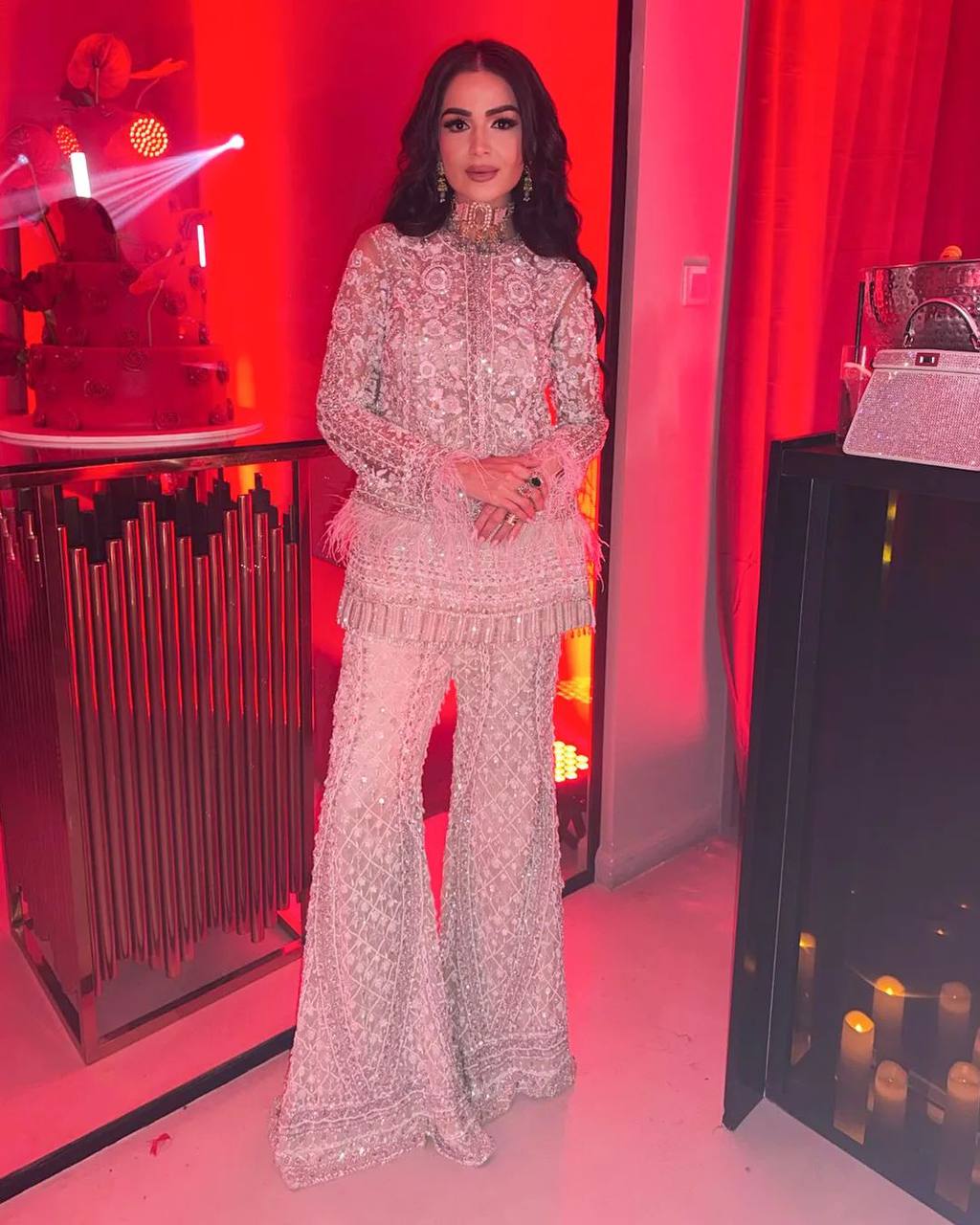 डिज़ाइनर पार्टी वियर टॉप-प्लाज़ो और खूबसूरत कोटी