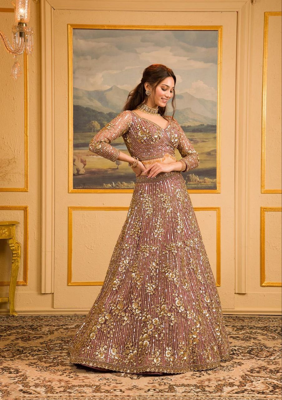 Beautiful Party Wear Lehenga Choli With Thread Embroidery