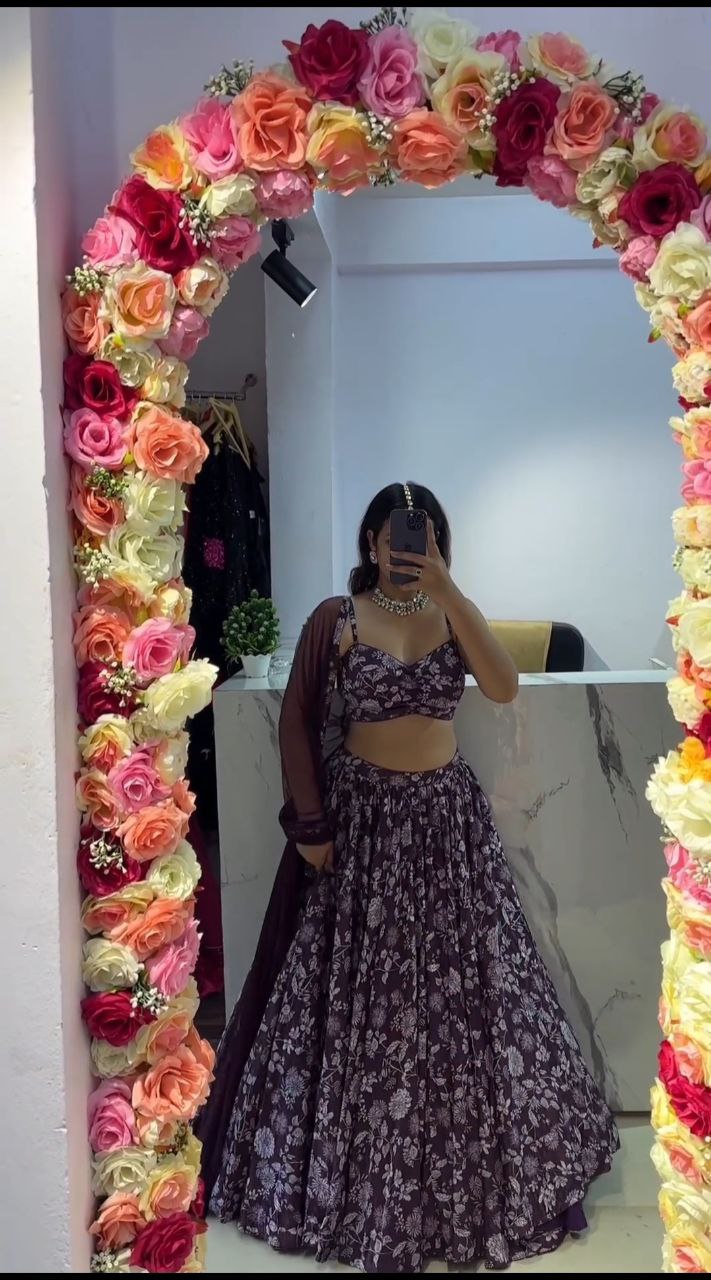 Beautiful Designer Lehenga Choli With Digital Print