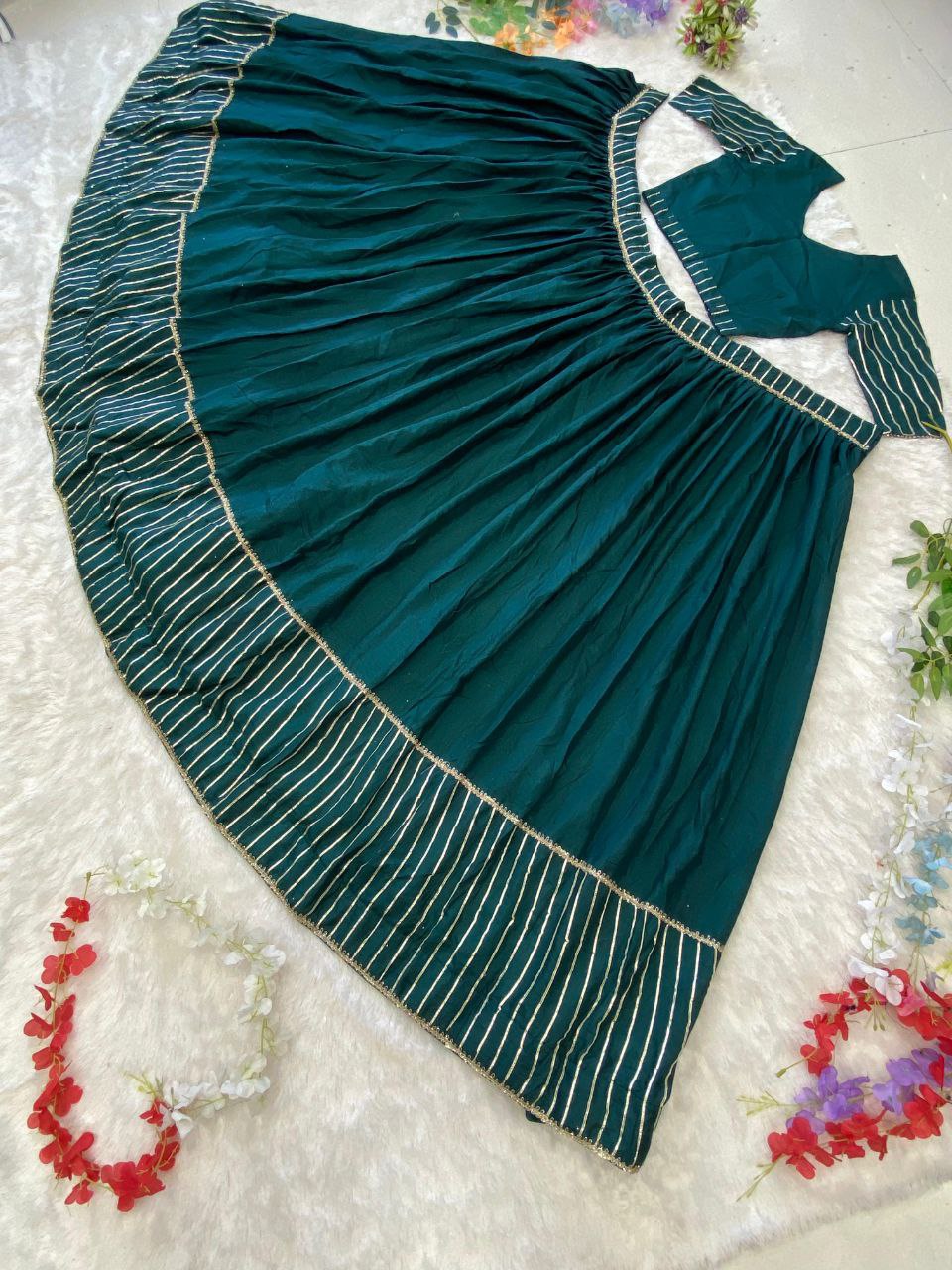 Party Wear Lehenga Choli With Beautiful Gotta Patti Work