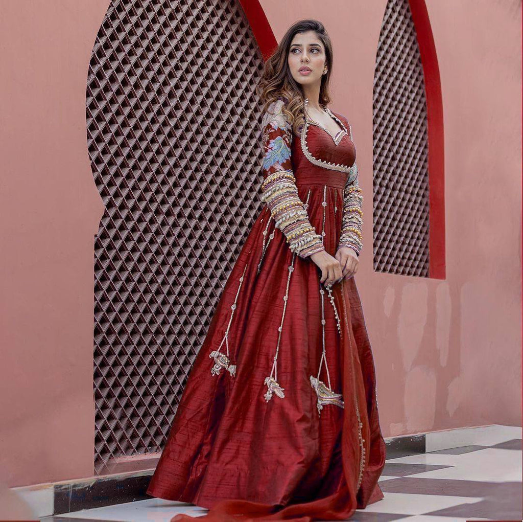 Party Wear Look Designer Gown And Dupatta