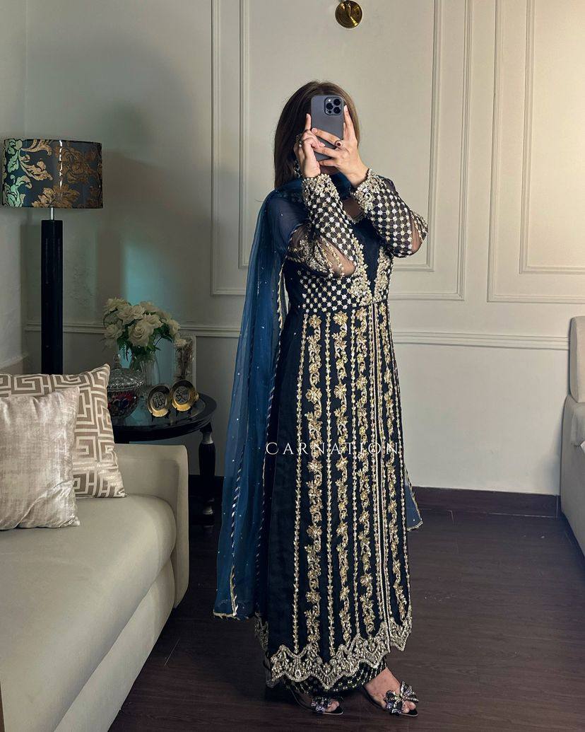 Party Wear Look Designer Gown-Pent And Dupatta