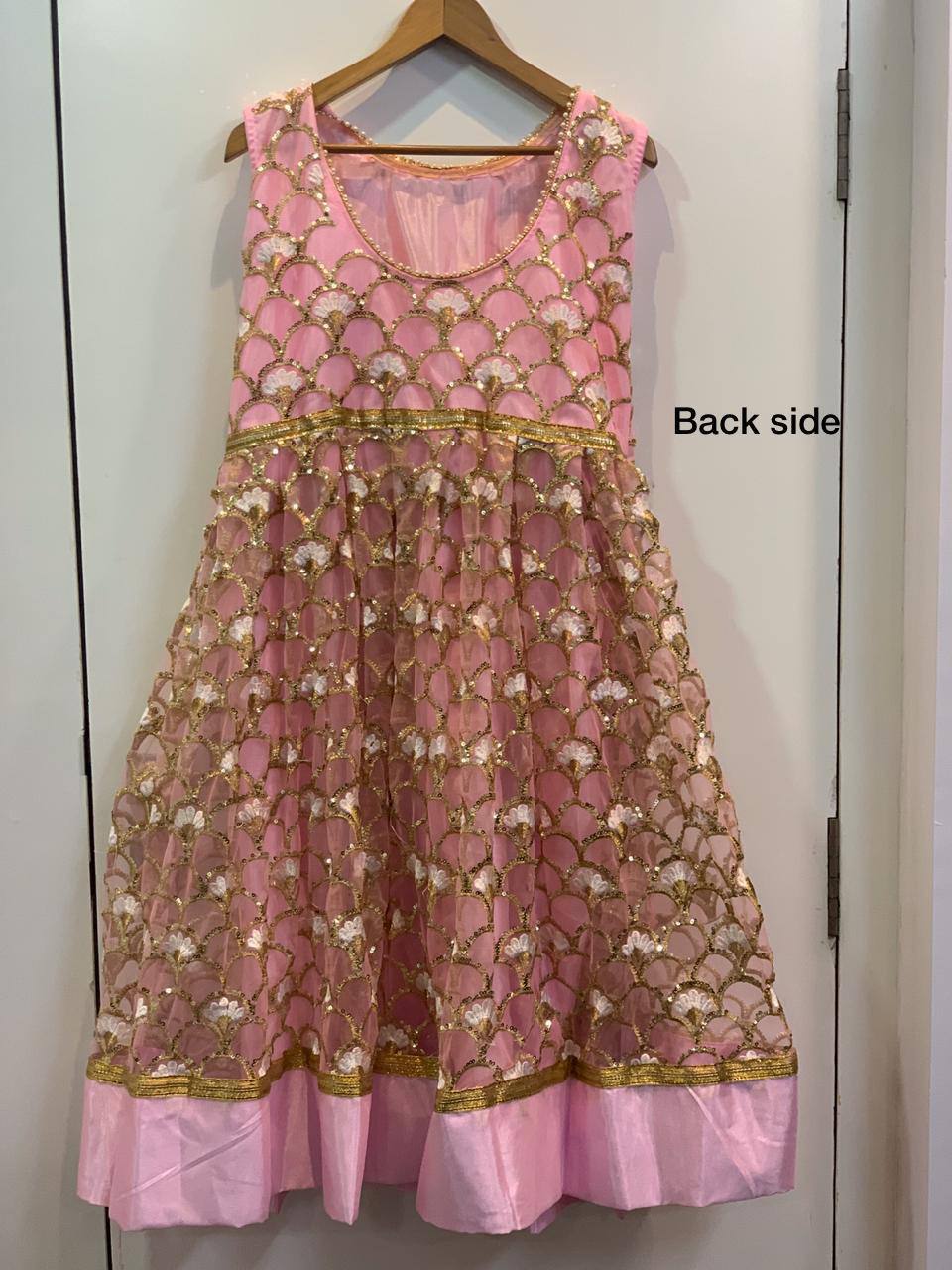 Party Wear Beautiful Anarkali Gown With Sequence & Thread Work