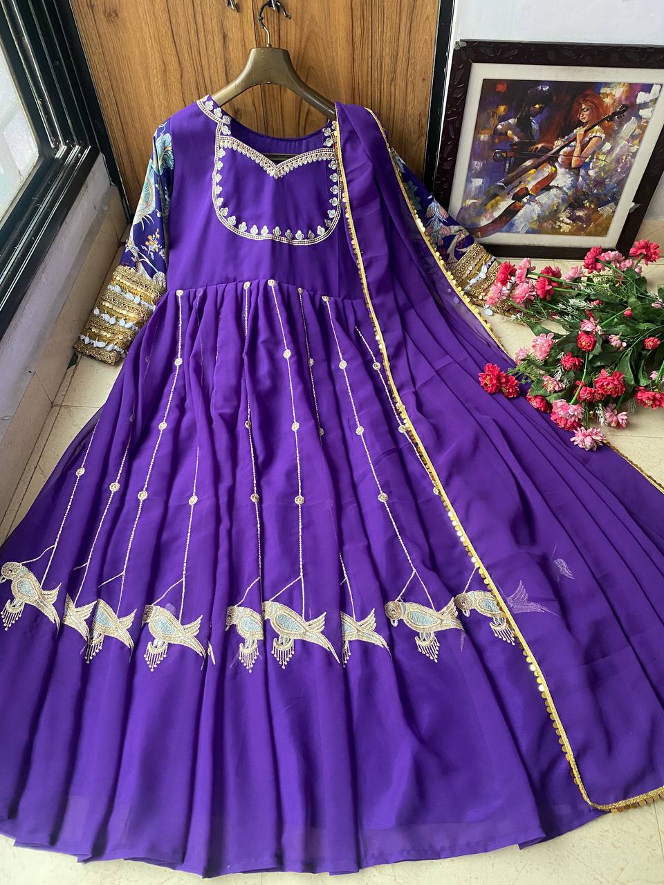 Party Wear Look Designer Gown And Dupatta
