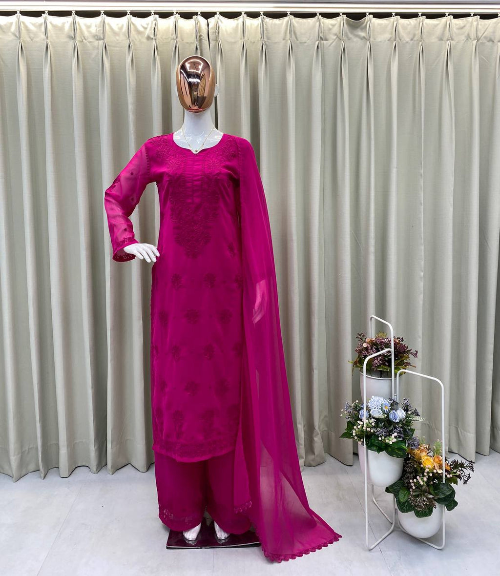 पार्टी वियर लुक टॉप और बॉटम विद दुपट्टा