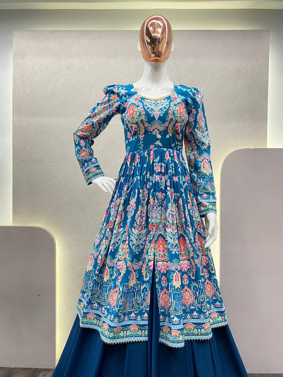 Designer Look Beautiful Lehenga And Printed Top