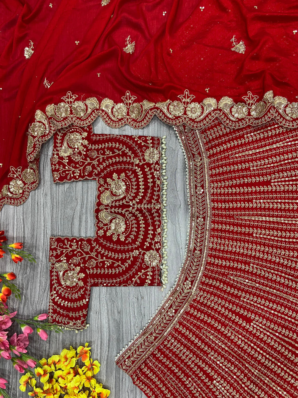 Designer Party Wear Lehenga Choli With Beautiful Thread Embroidery Work