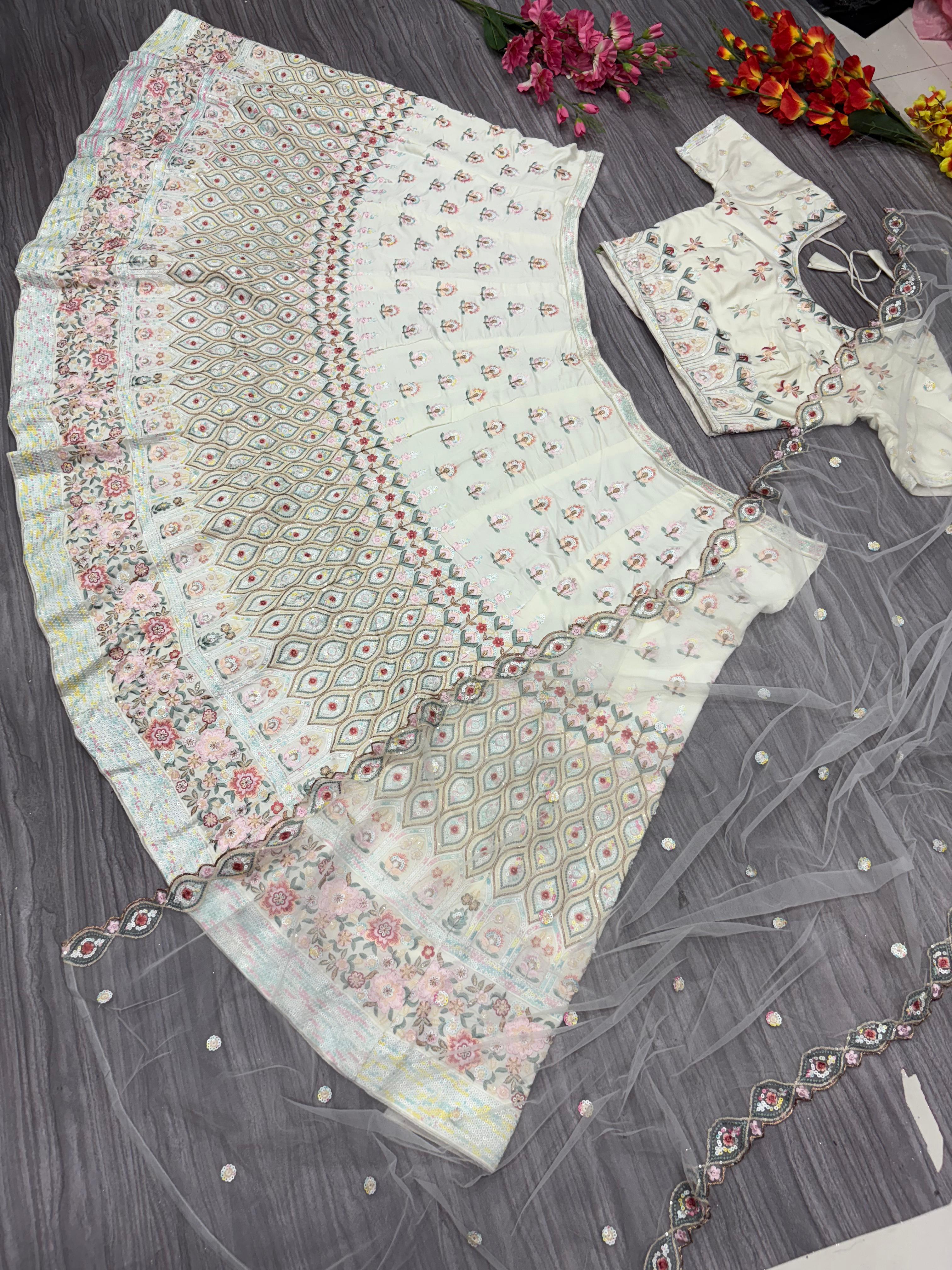 Beautiful And Most Trending Party Wear Lehenga Choli