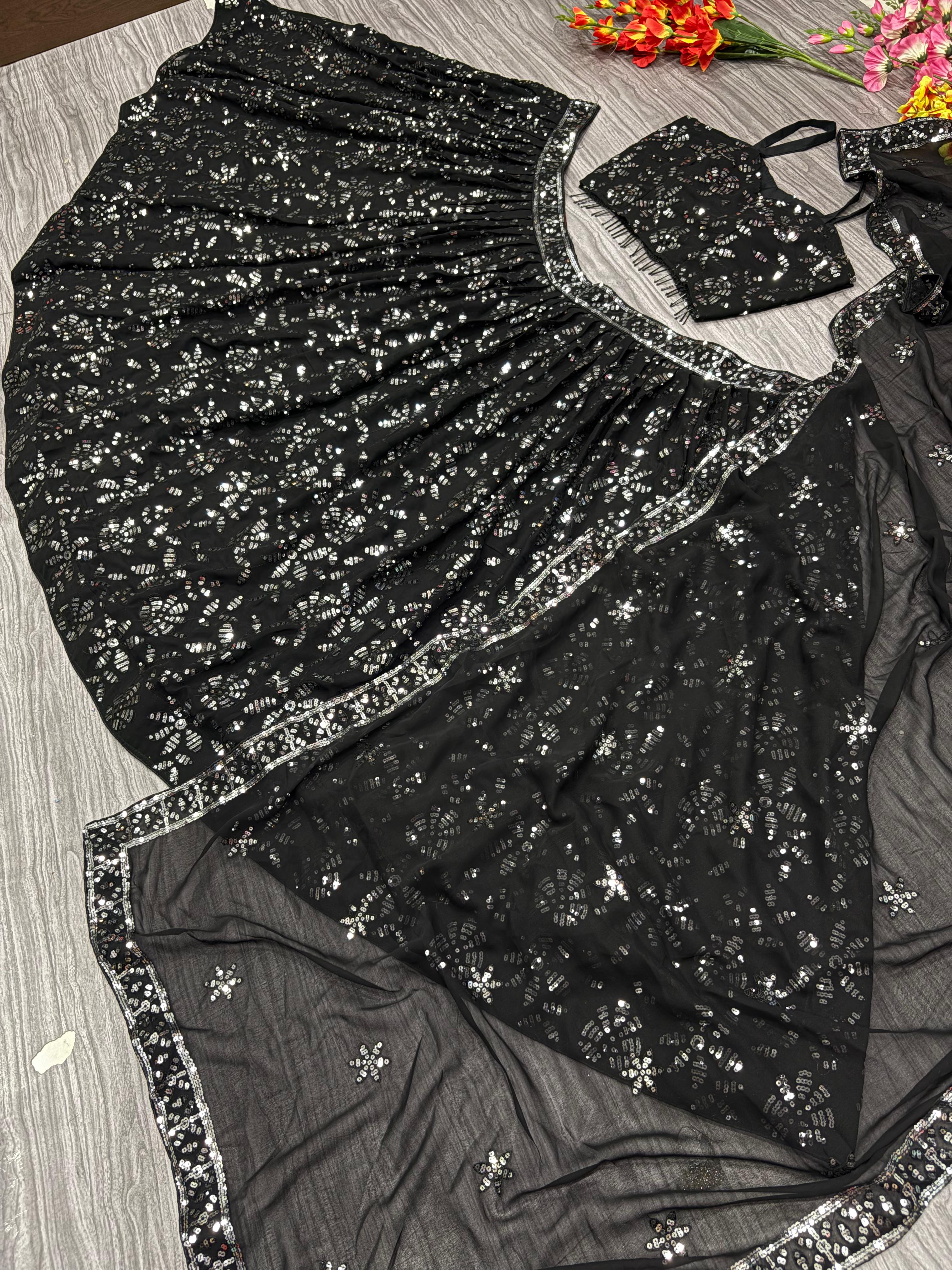 Beautiful Party Wear Lehenga Choli With Embroidery Work