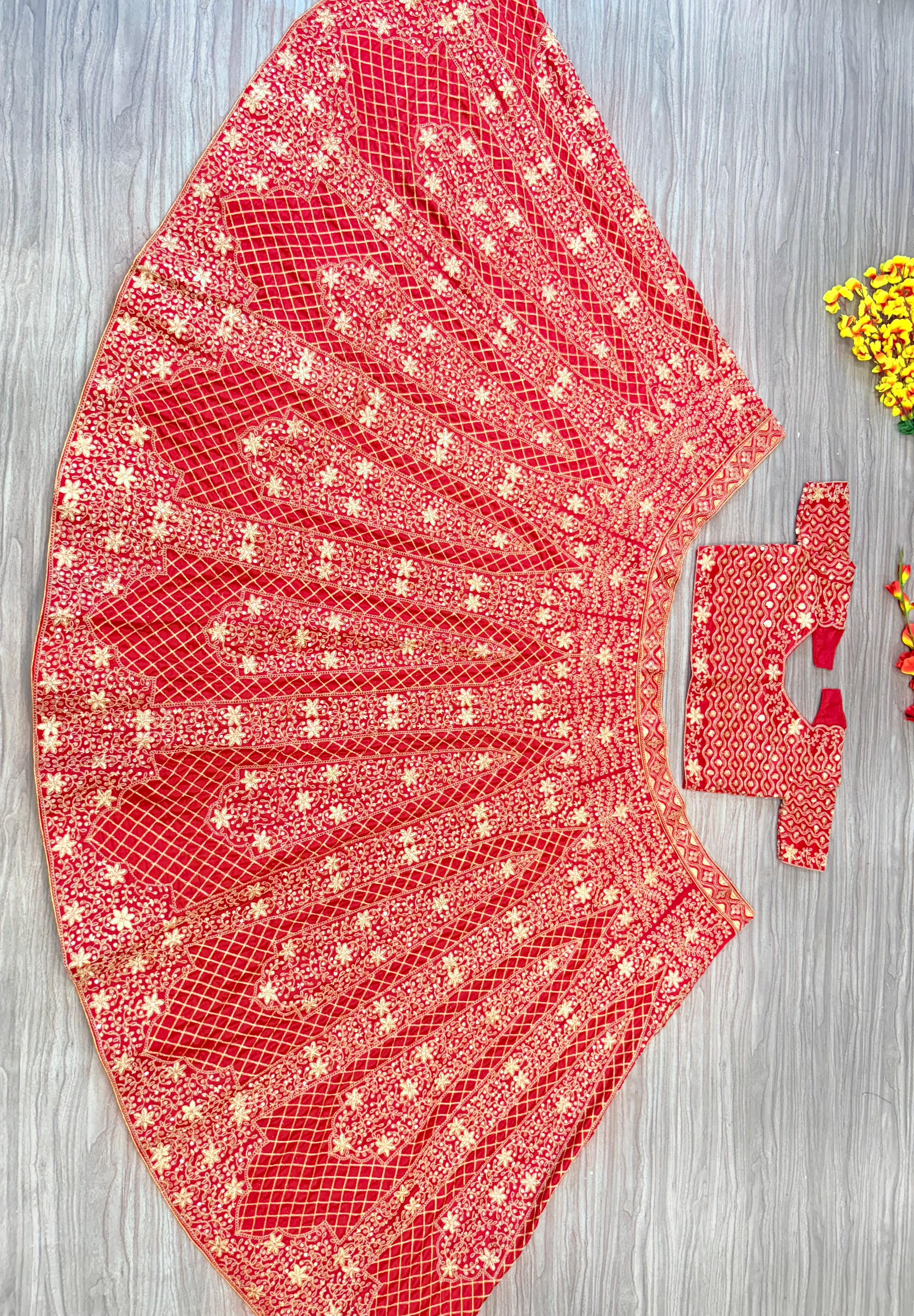 Most Beautiful Party Wear Lehenga Choli With Beautiful Embroidery