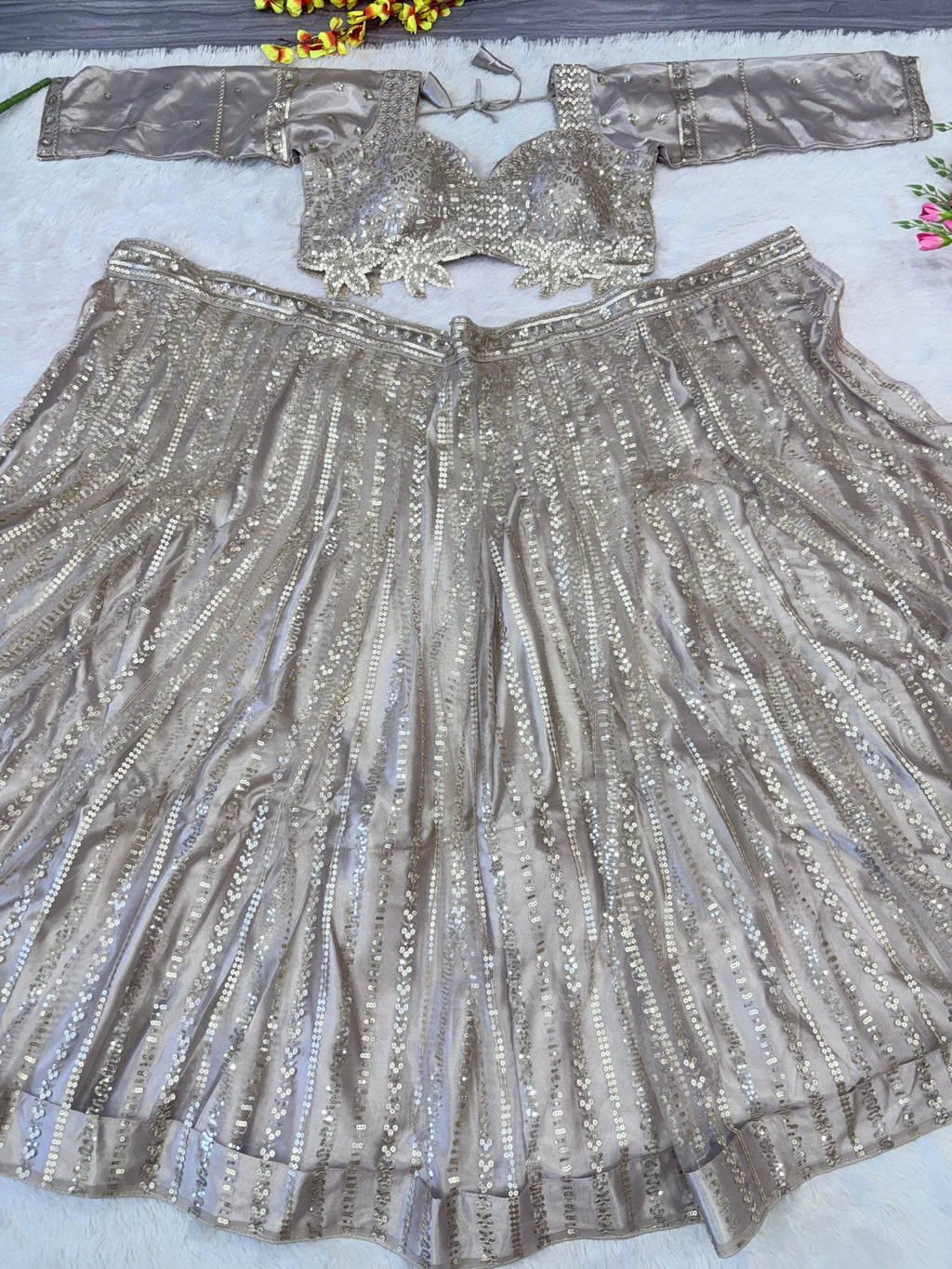 Most Trending Fish Cut Style Lehenga Choli With Zari Work