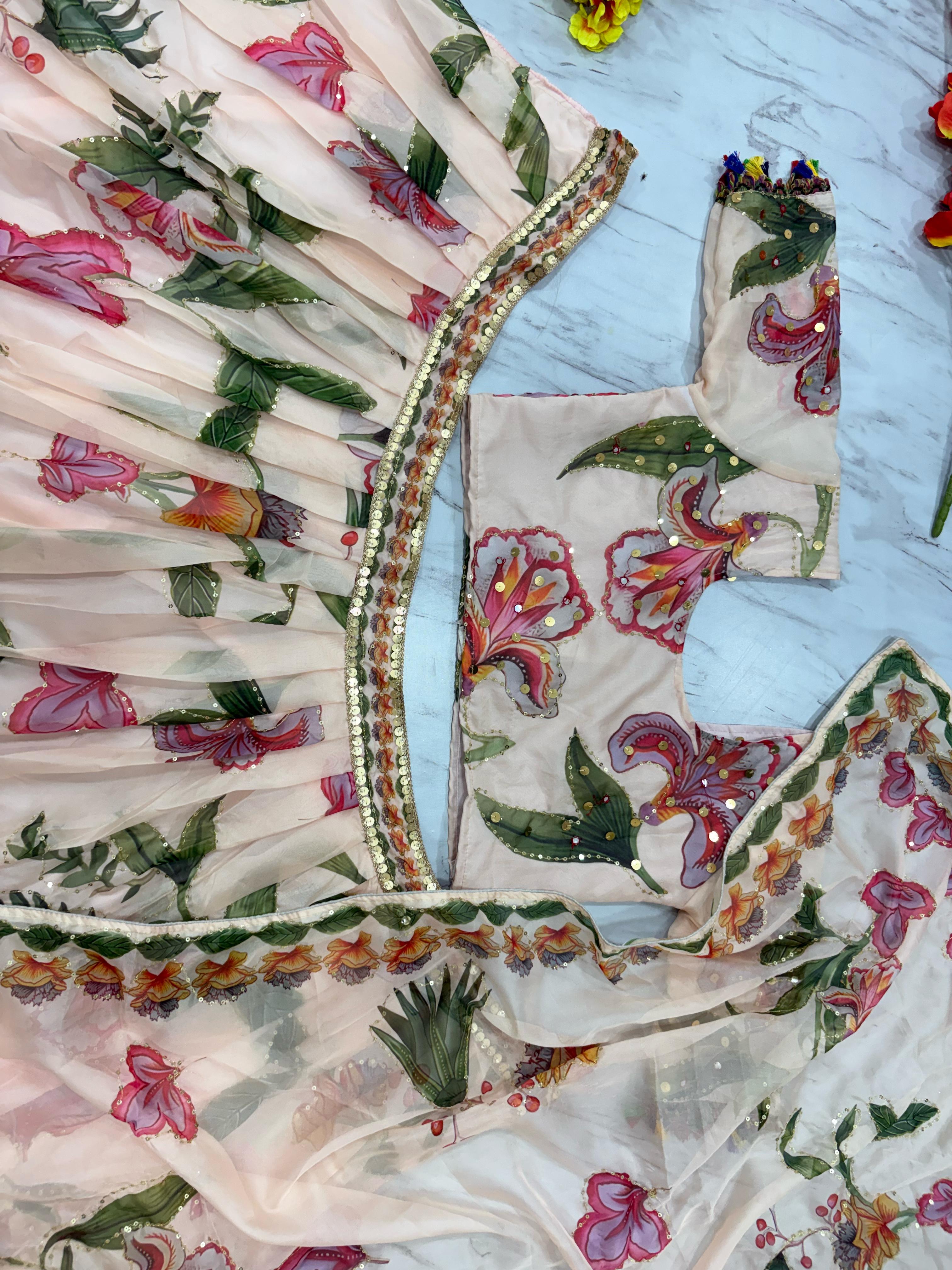 Beautiful Most Trending Lehenga Choli With Beautiful Handwork
