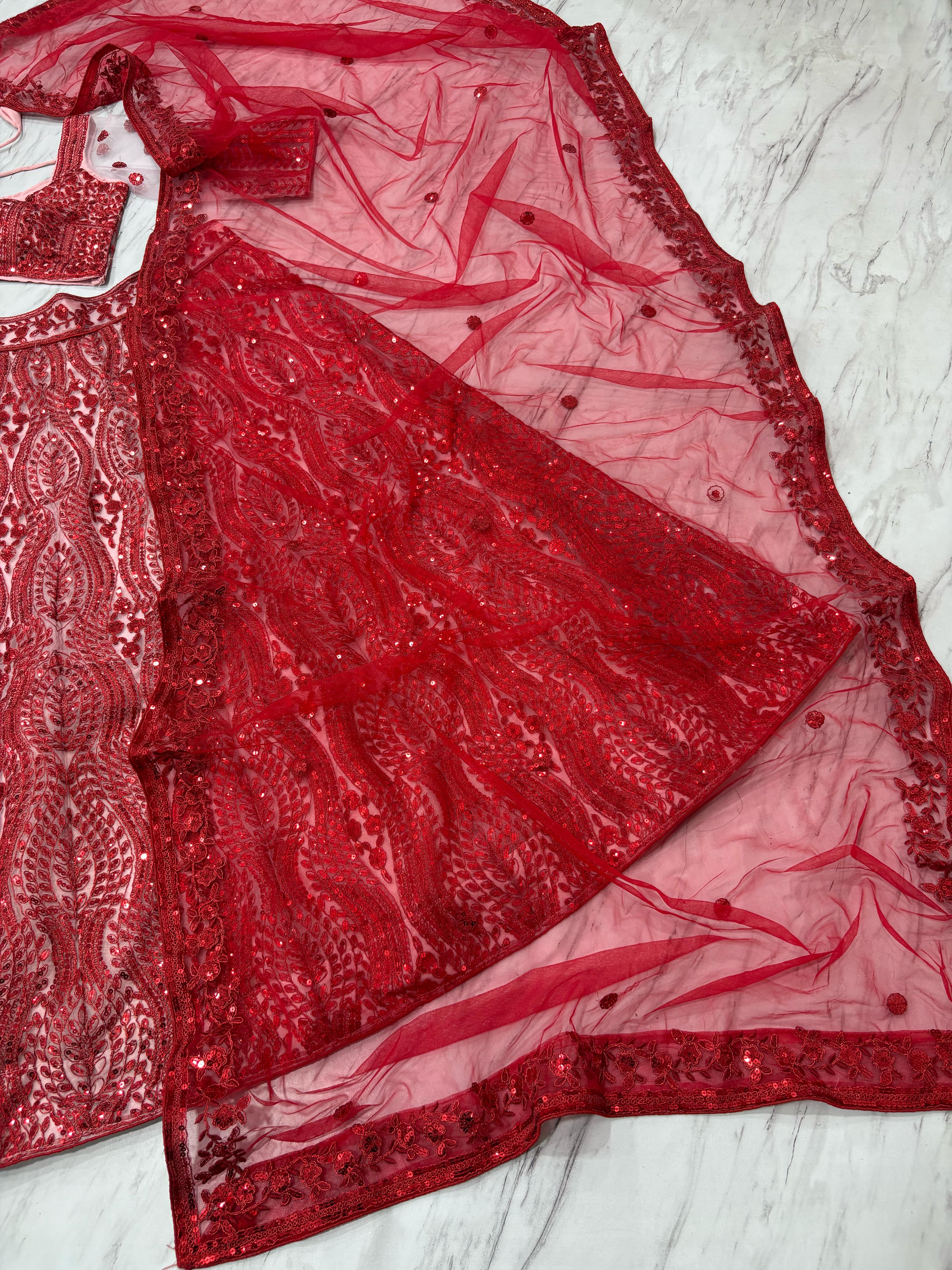 Designer Most Trending Lehenga Choli With Beautiful Thread Embroidery