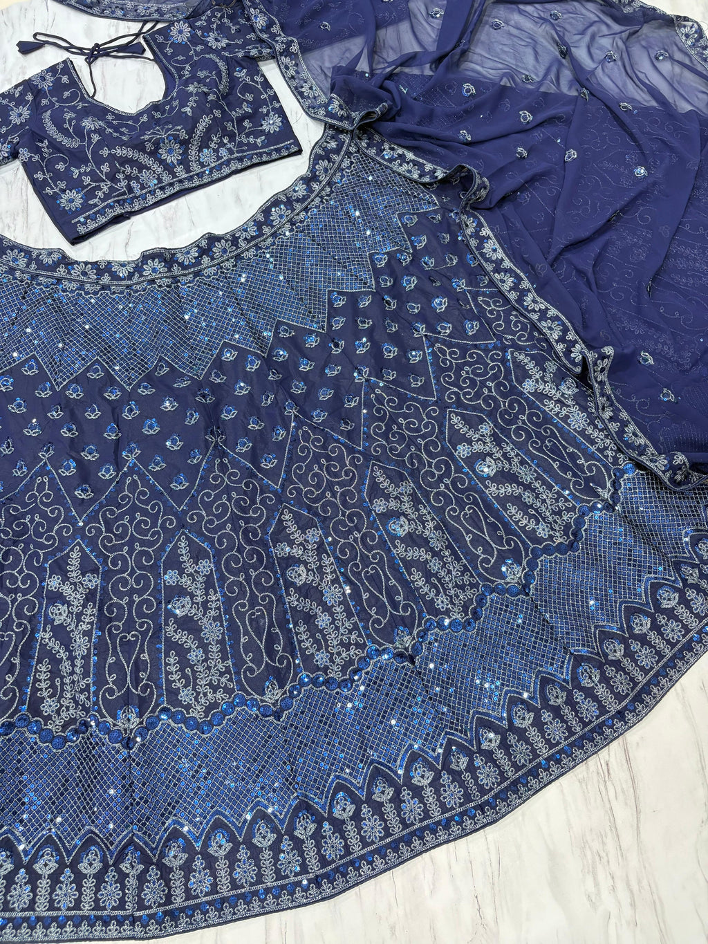 Beautiful Latest Designer Lehenga Choli With Beautiful Embroidery