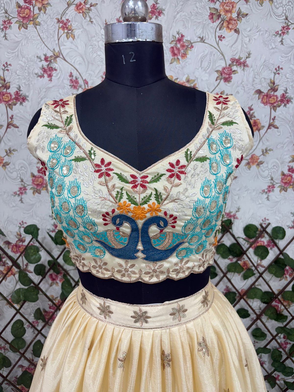 Designer Lehenga Choli With Beautiful Multi Thread Embroidery