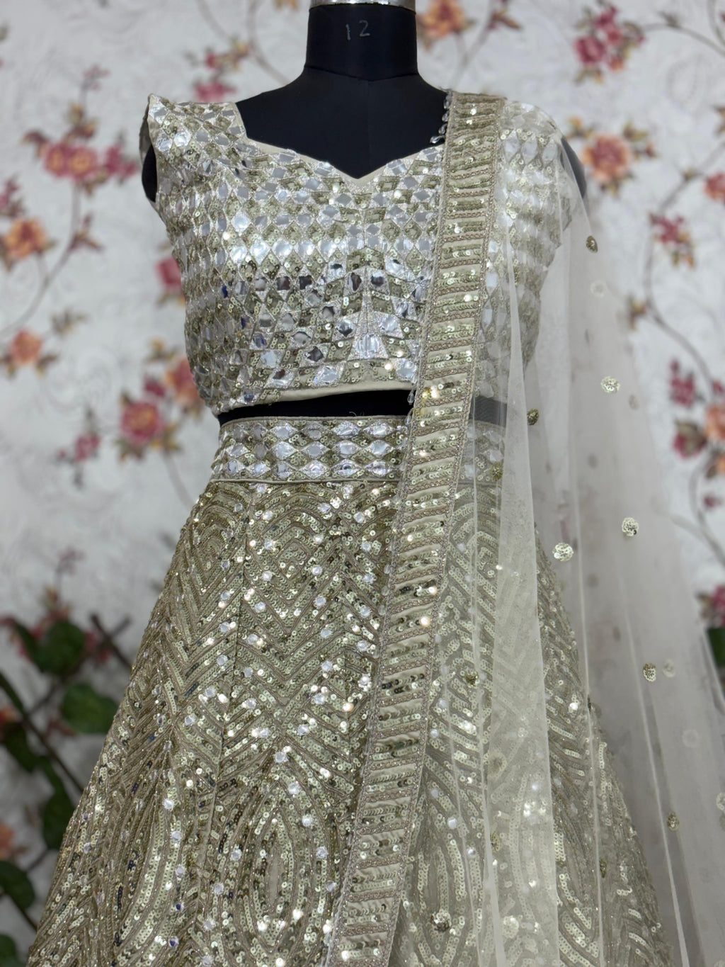 Designer Lehenga Choli With Beautiful Thread Embroidery Work