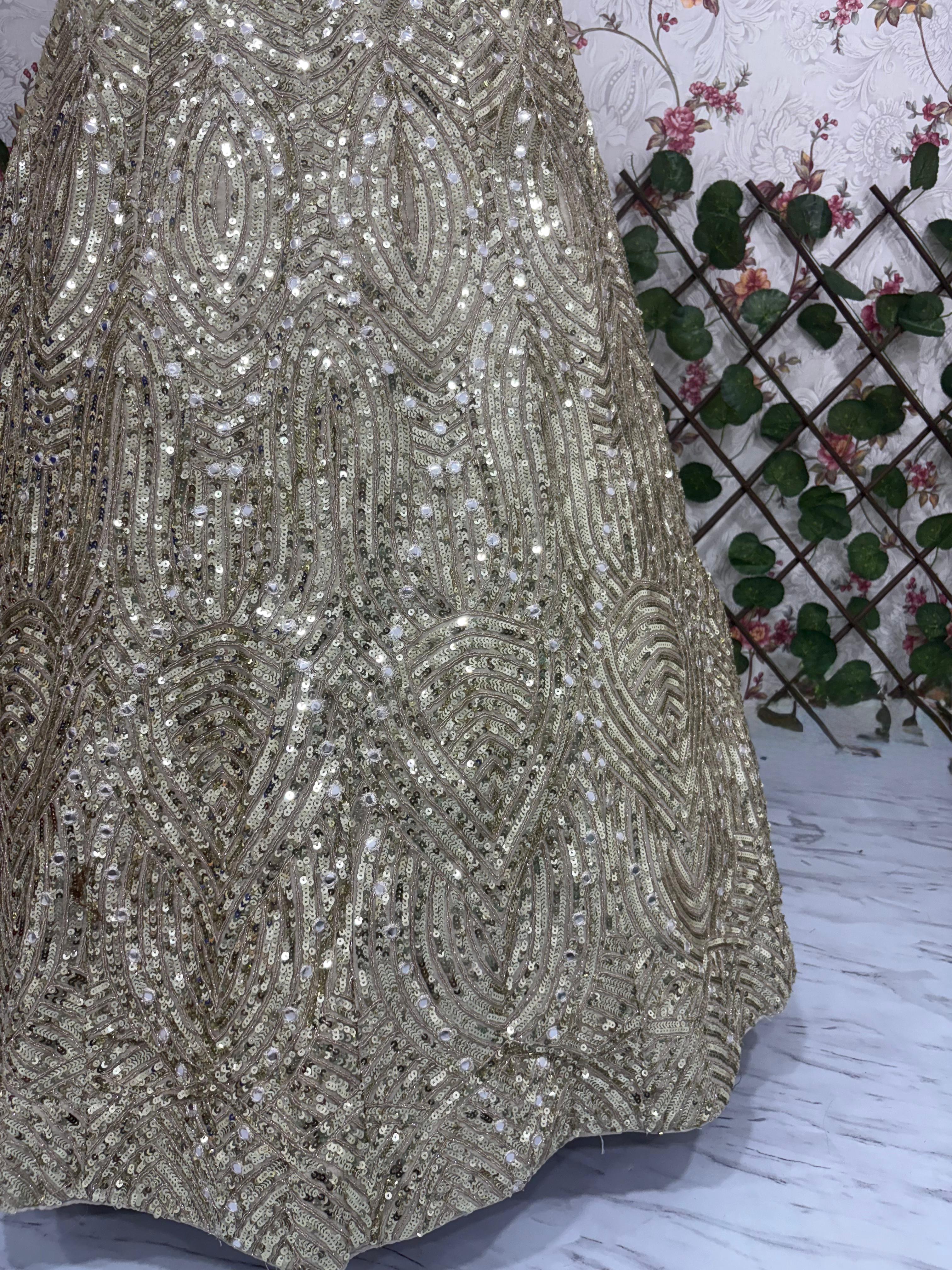 Designer Lehenga Choli With Beautiful Thread Embroidery Work