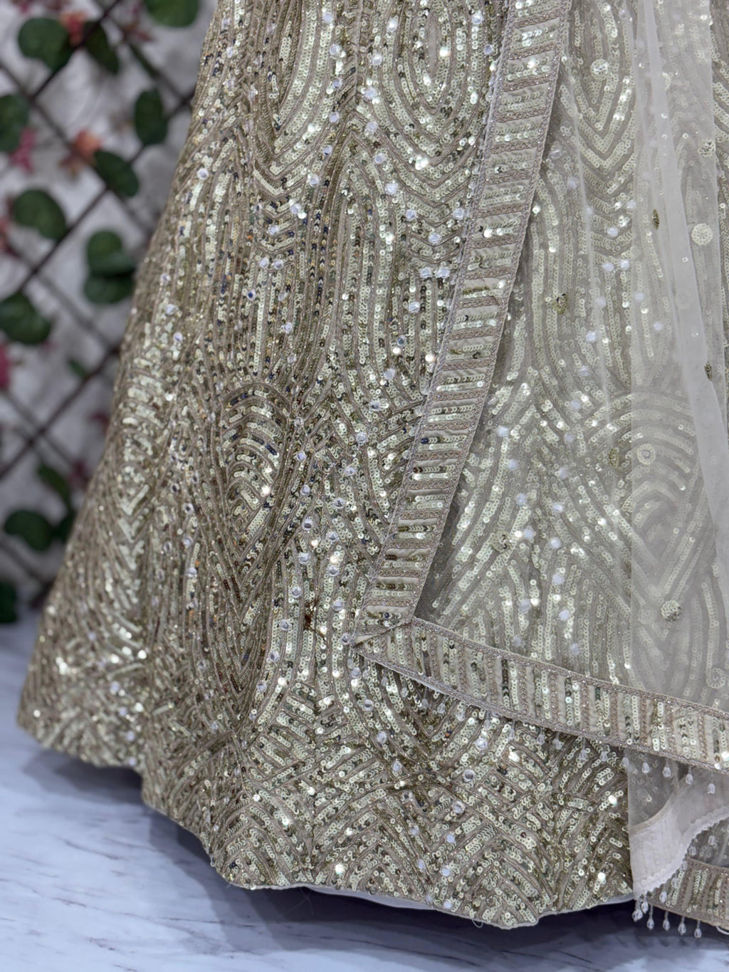 Designer Lehenga Choli With Beautiful Thread Embroidery Work