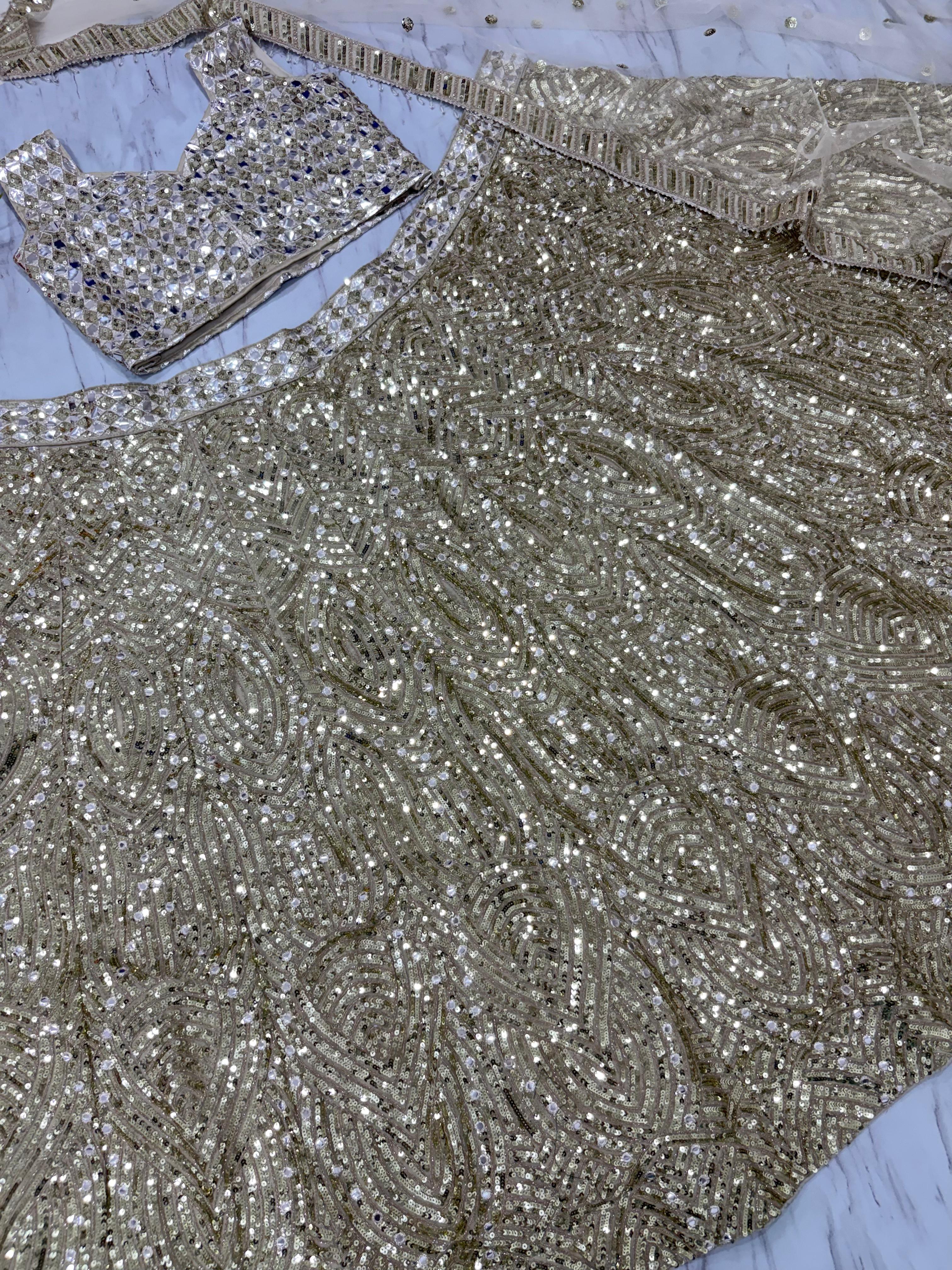 Designer Lehenga Choli With Beautiful Thread Embroidery Work