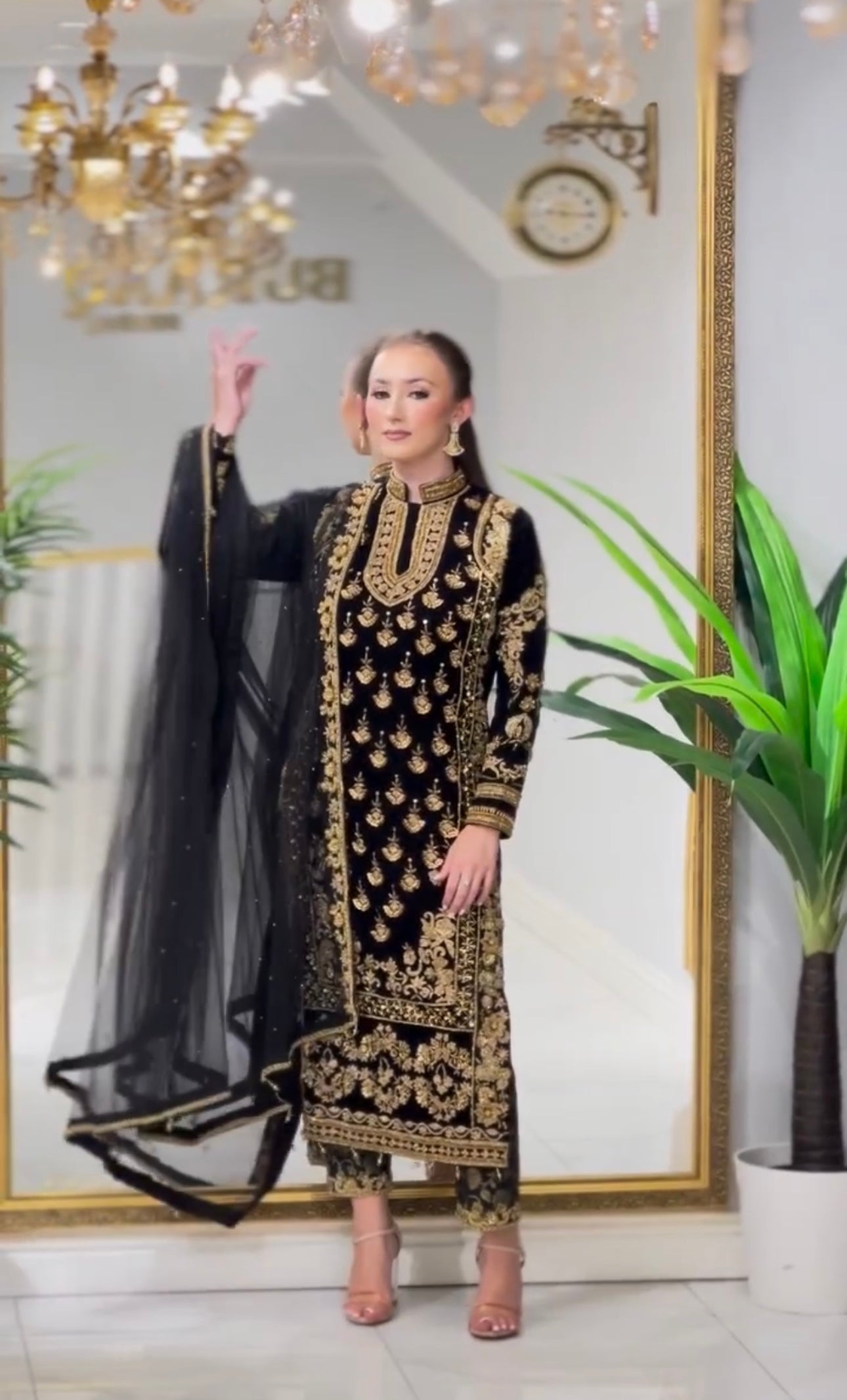 Designer Party Wear Look Top Bottom & Dupatta Set