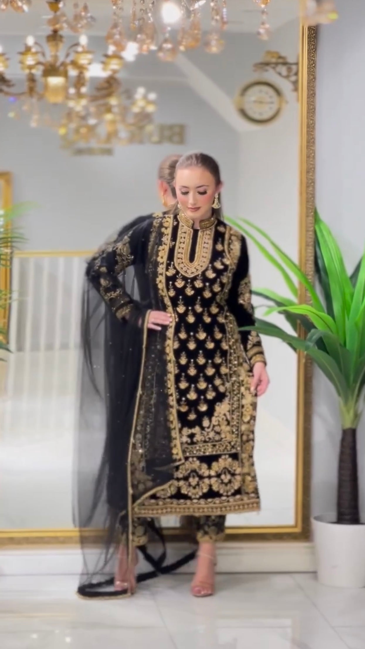 Designer Party Wear Look Top Bottom & Dupatta Set