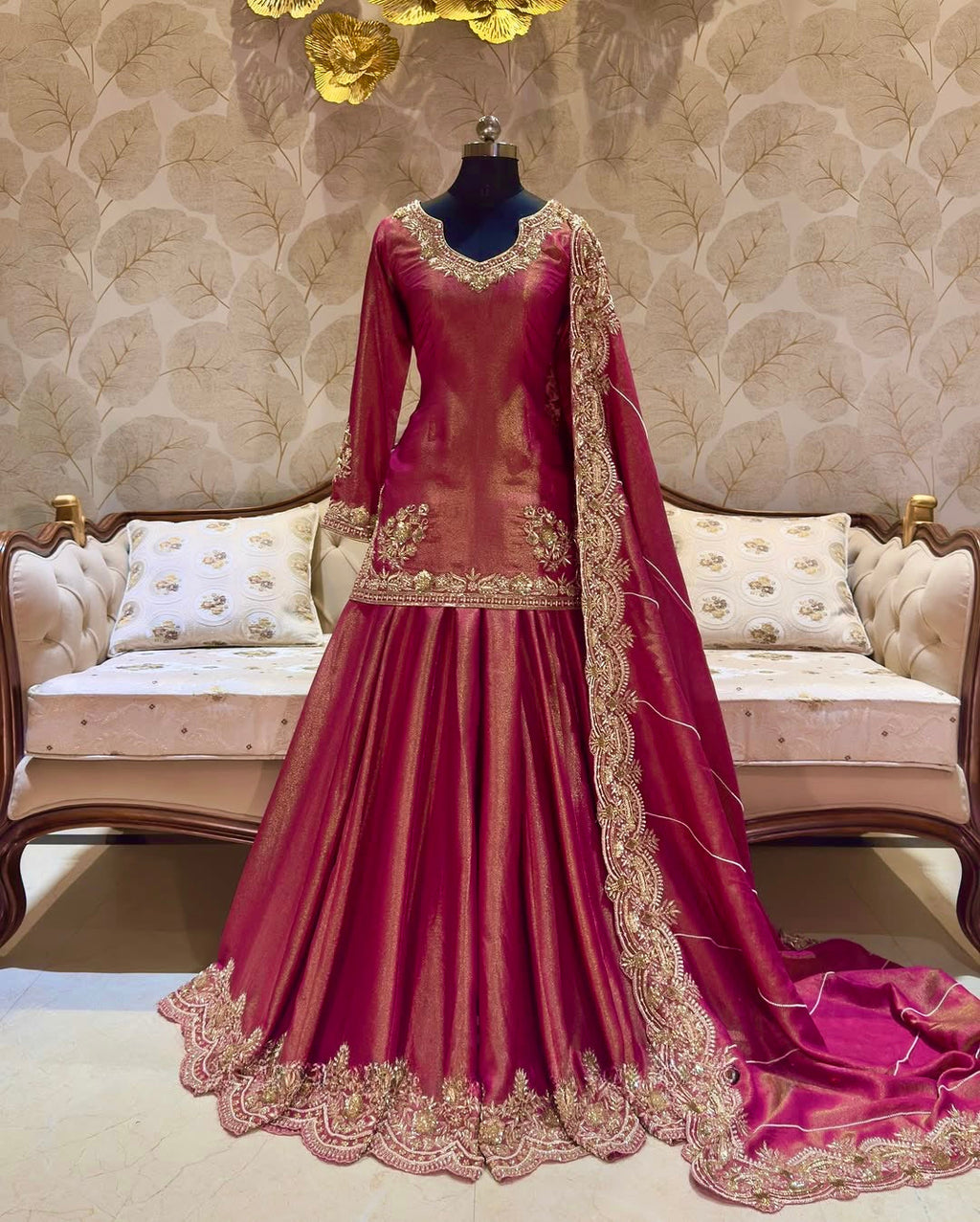Beautiful Top - Lehenga With Embroidery And Sequins Work