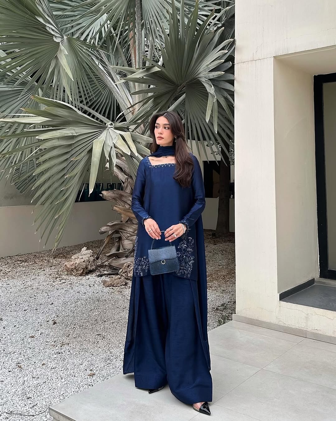 Beautiful Top-Bottom And Dupatta With Embroidery Sequence Work