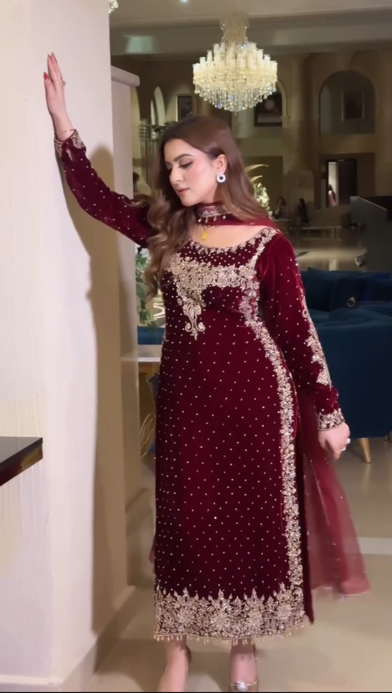 Designer Look Top-Dupatta And Bottom With Heavy Embroidery Sequence Work