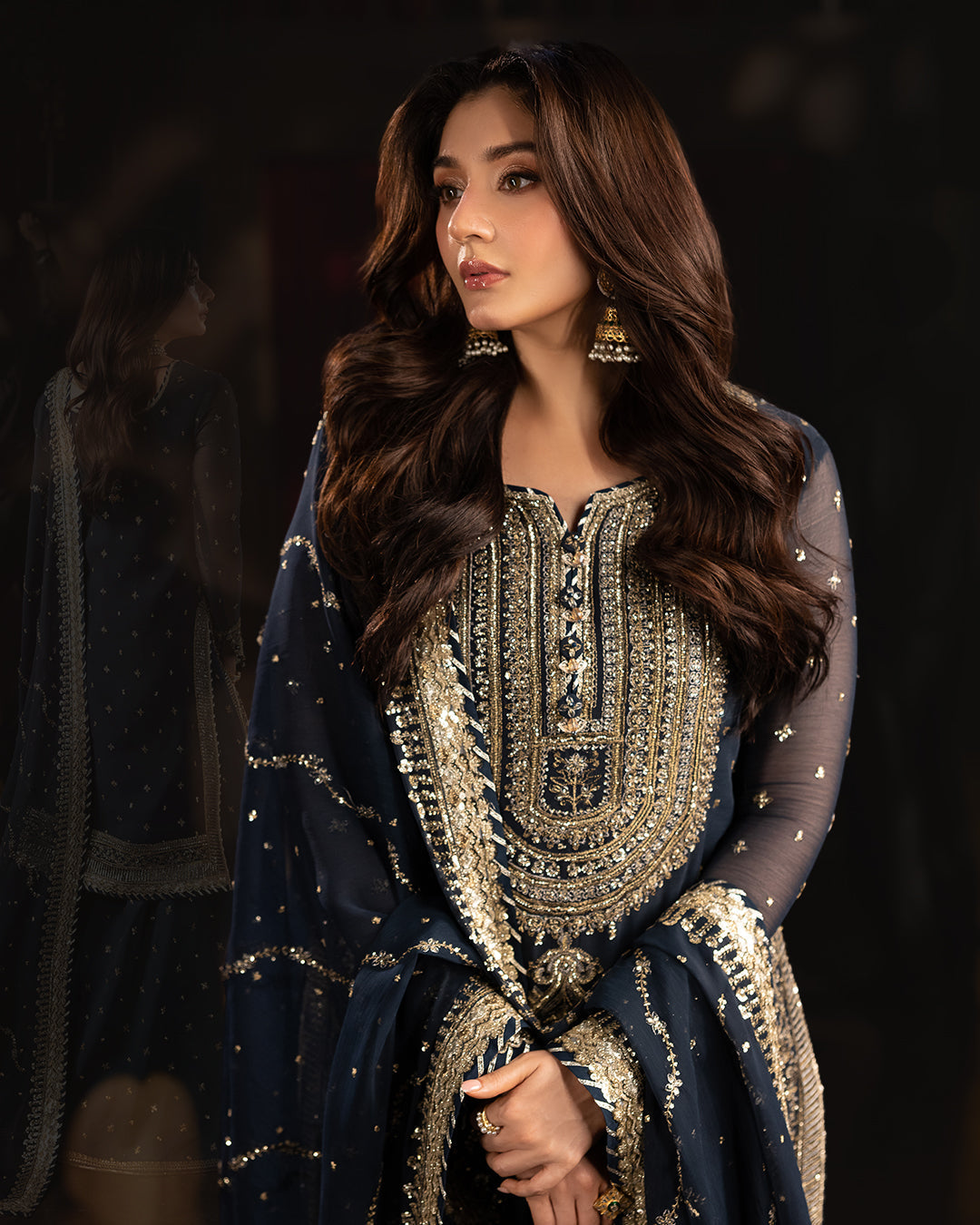 Beautiful Top-Sharara And Dupatta With Embroidery Sequence Work