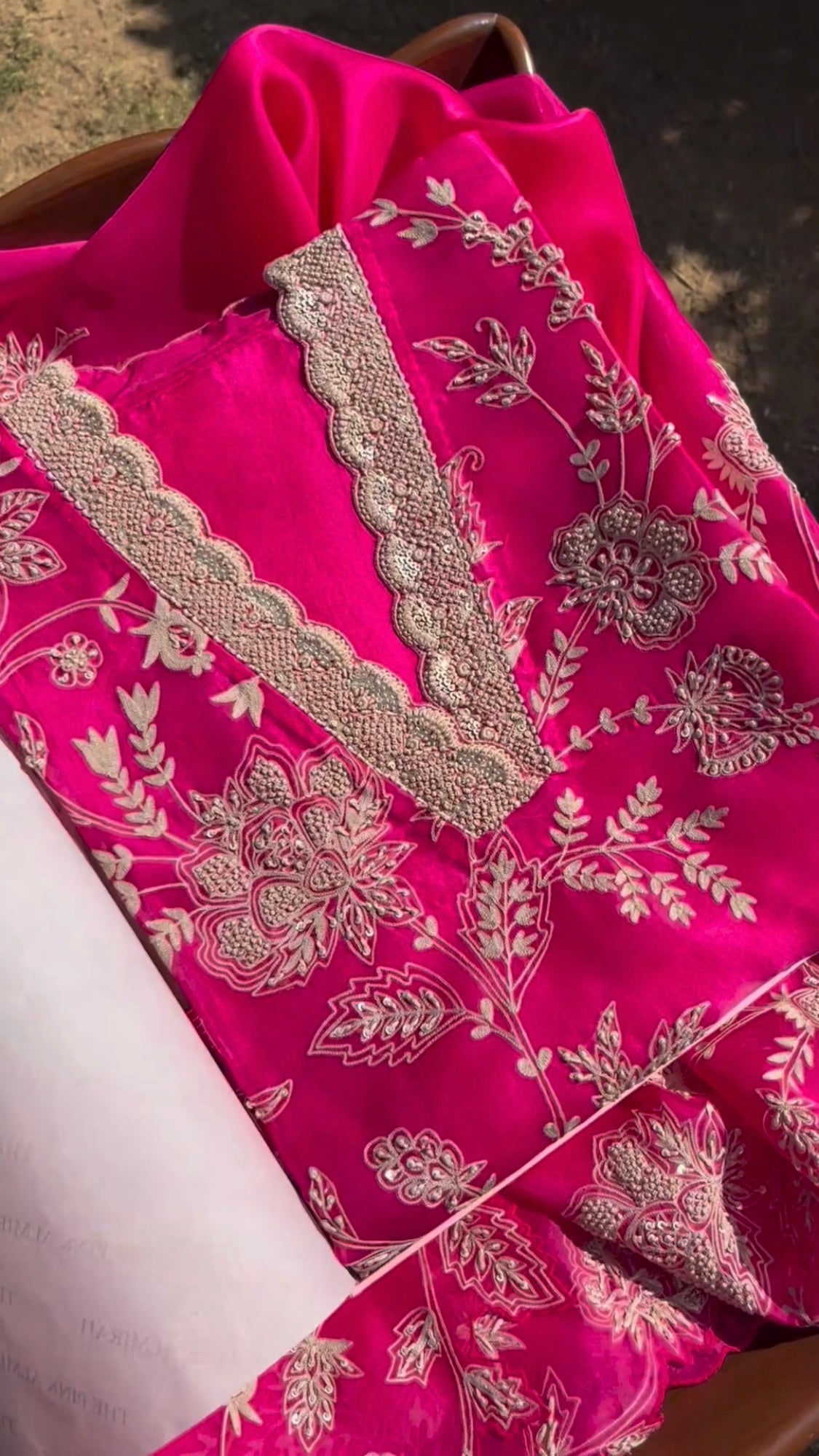 Designer Party Wear Suit Pent And Dupatta With Sequence Work