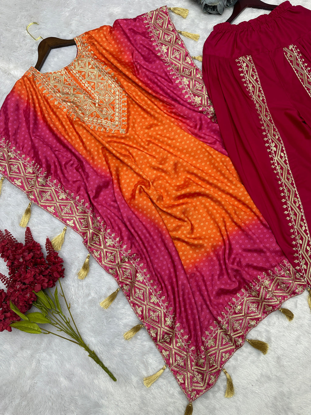 Designer Kaftan And Dhoti Embroidery And Digital Print Work