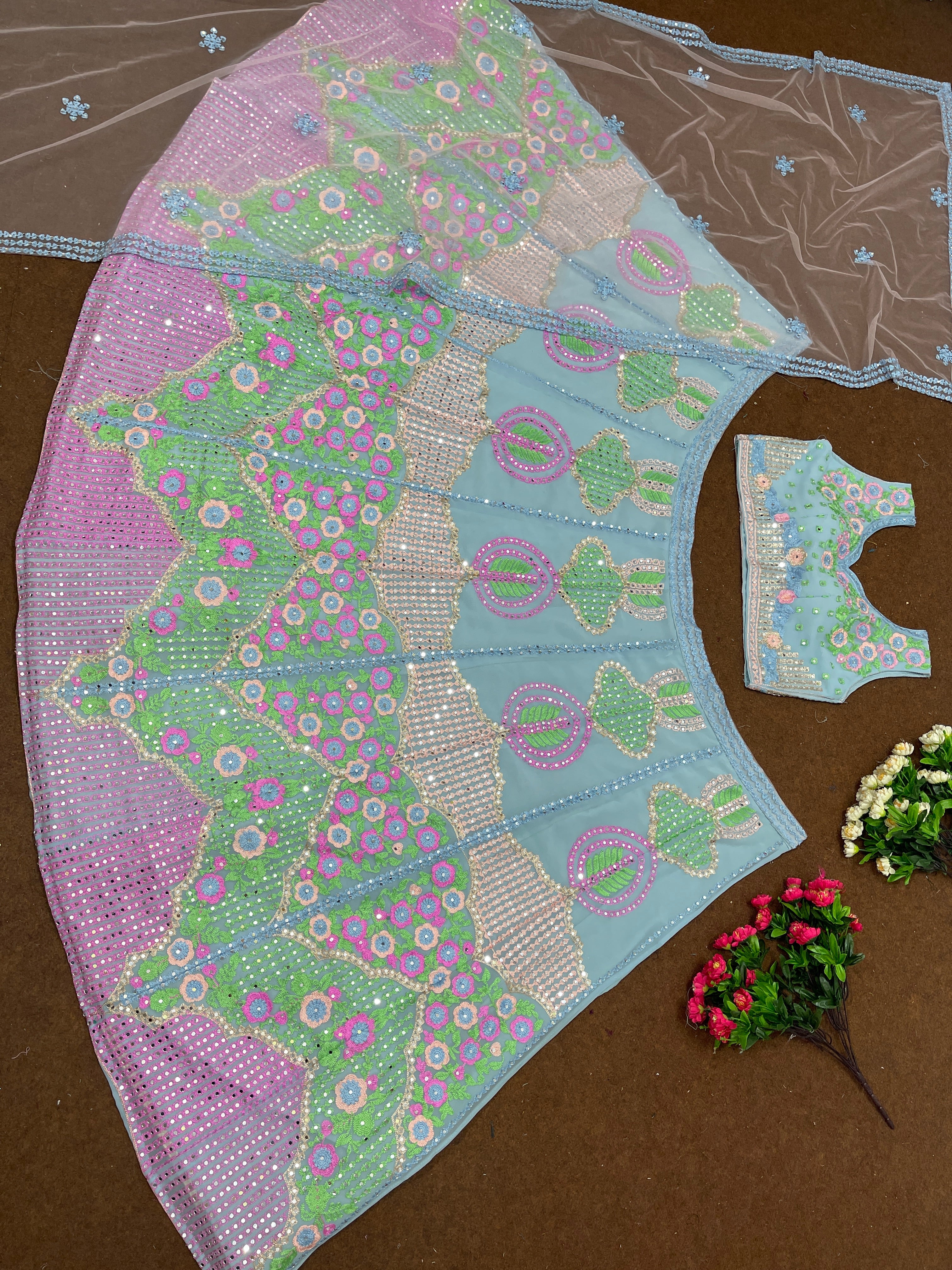 Designer Party Wear Lehenga Choli With Beautiful Dupatta
