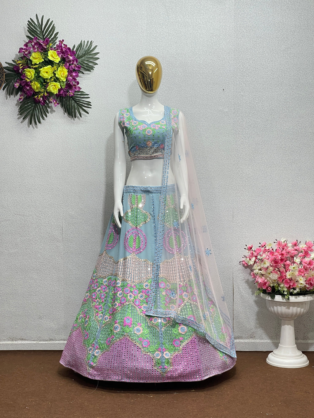 Designer Party Wear Lehenga Choli With Beautiful Dupatta