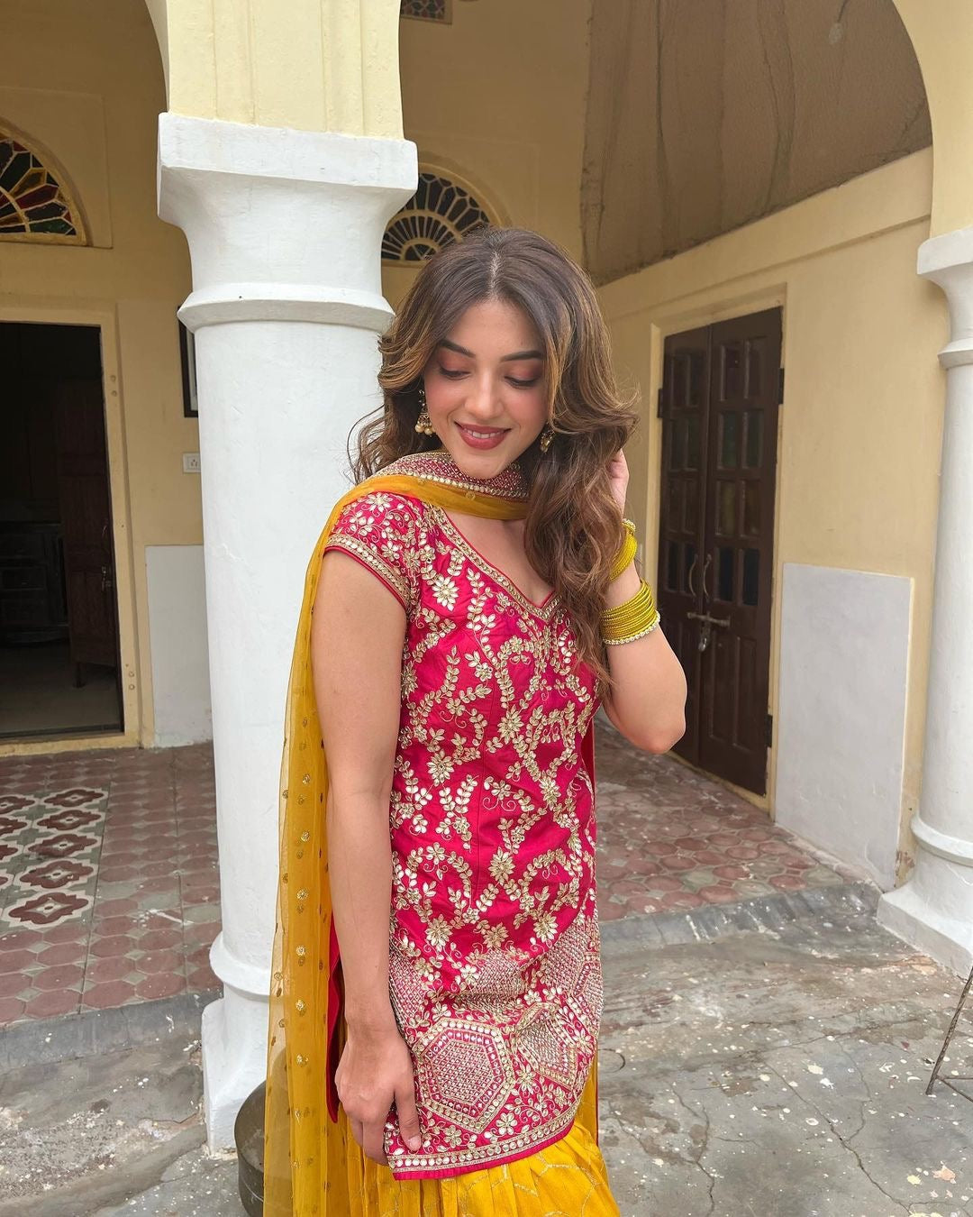 Fancy Top-Patiala And Dupatta With Heavy Embroidery Sequence Work