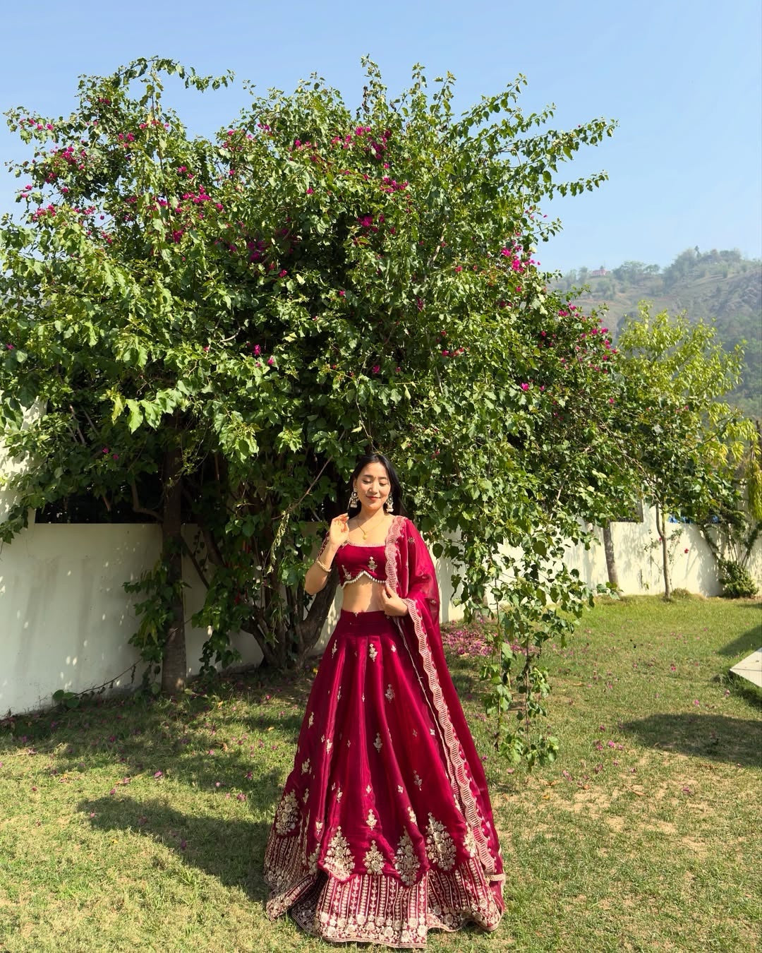 Beautiful Wedding Wear Lehenga Choli With Embroidery Sequence Work