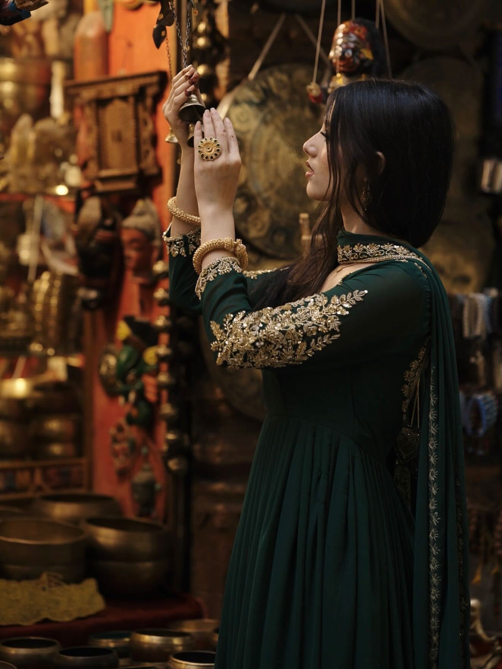 Designer Party Wear Look Top-Plazzo And Dupatta With Embroidery Work