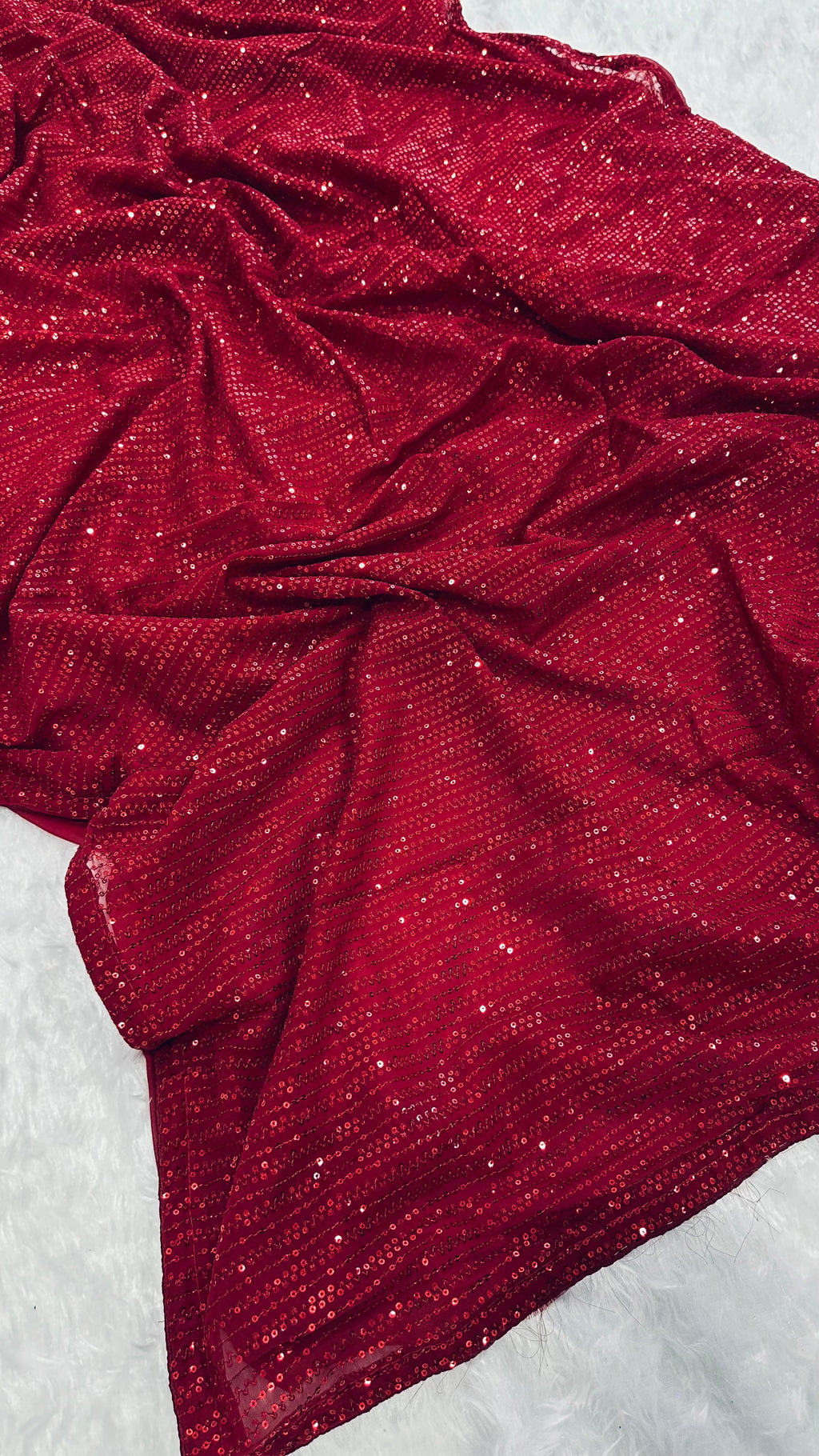 Party Wear Beautiful Saree With Sequence Work