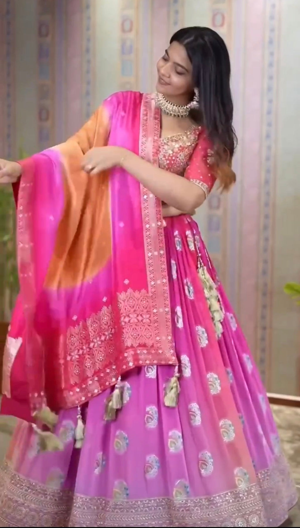 Beautiful Lehenga Choli With Full Heavy Embroidery Sequence Work