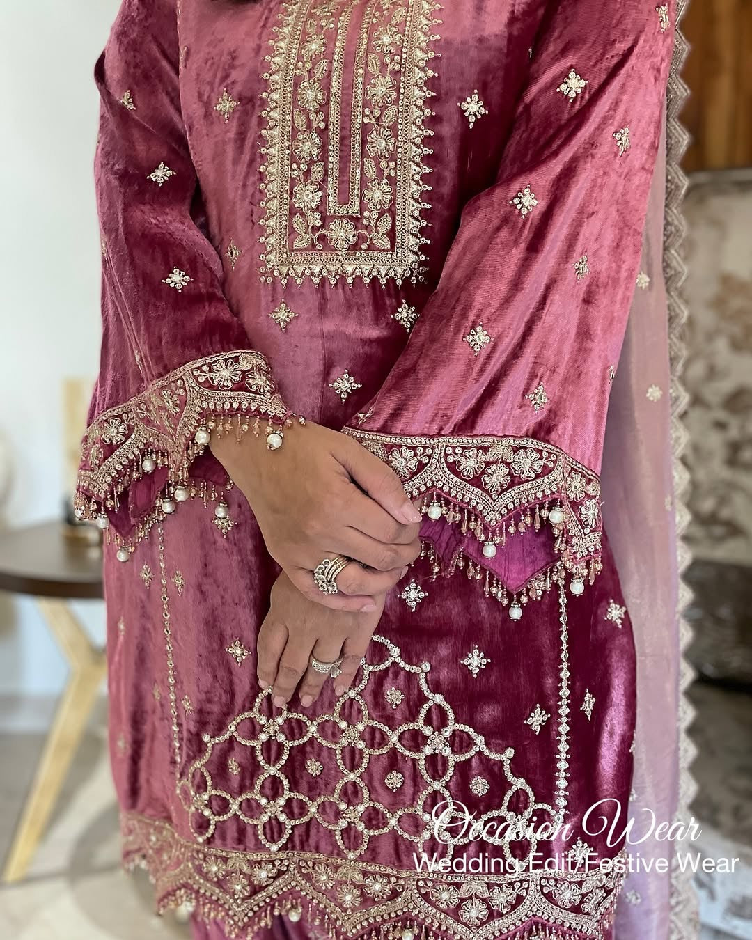 Designer Look Top-Dupatta And Bottom With Heavy Embroidery Sequence Work
