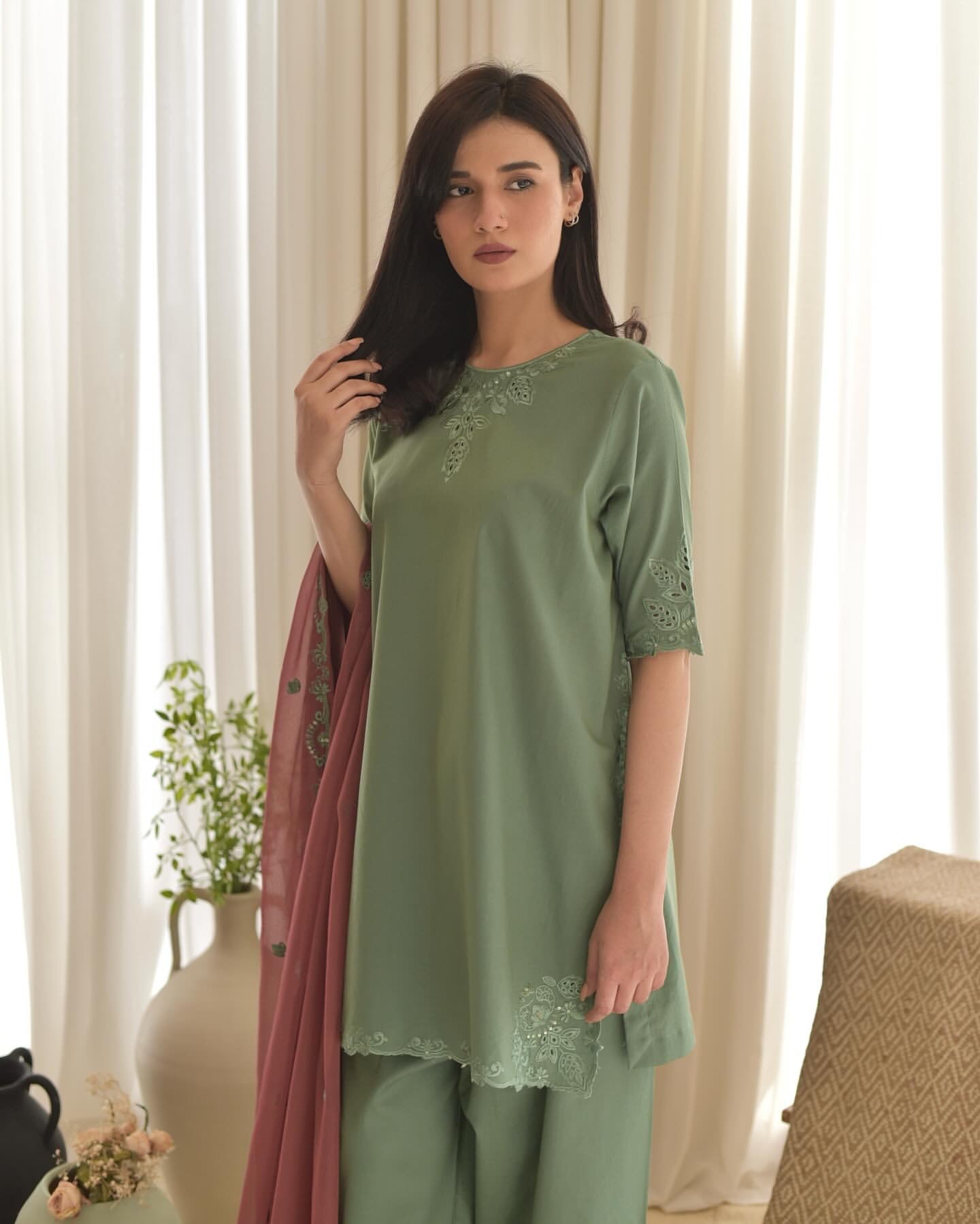 Designer Party Wear Top Bottom And Dupatta