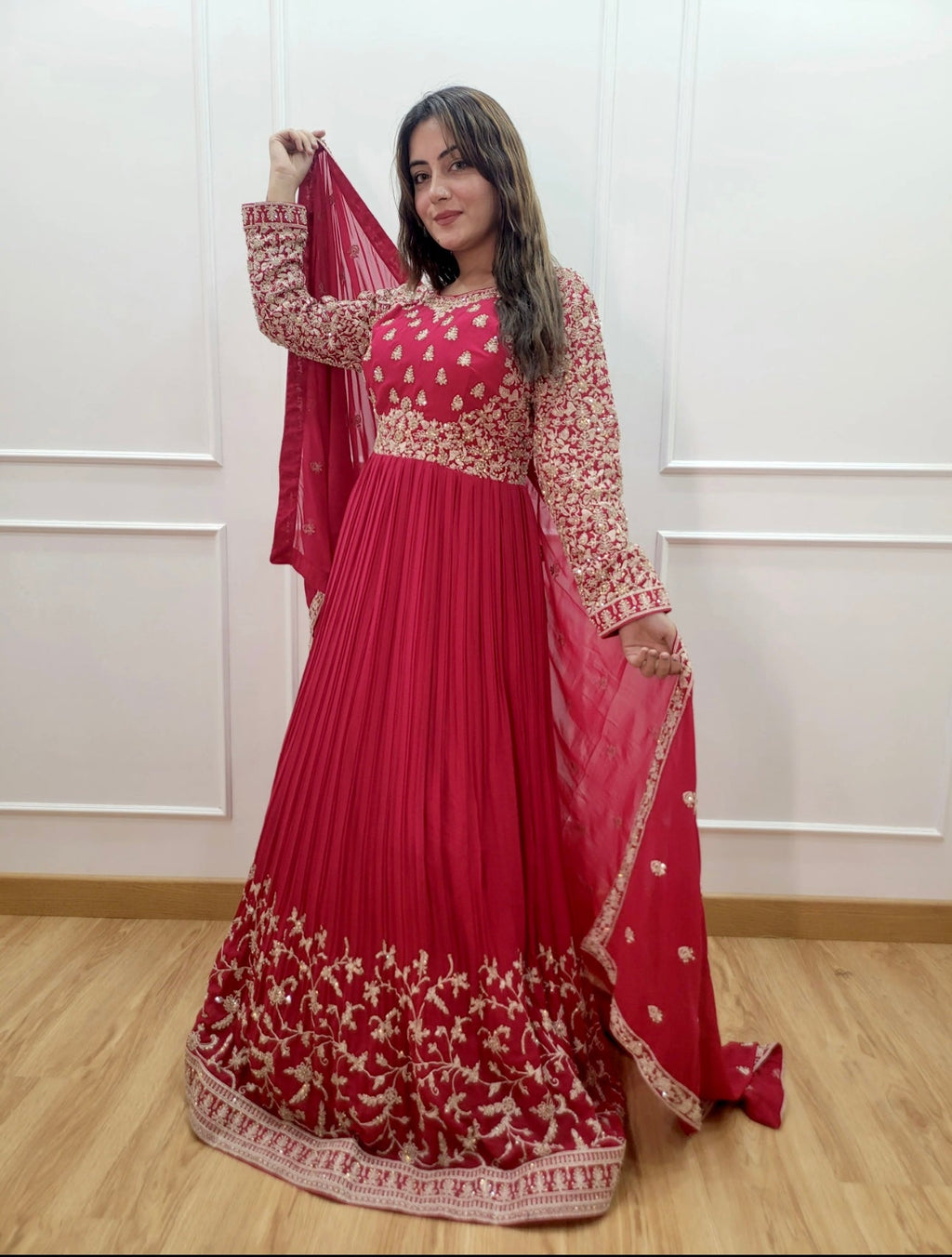 Beautiful Party Wear Gown -Pent And Dupatta